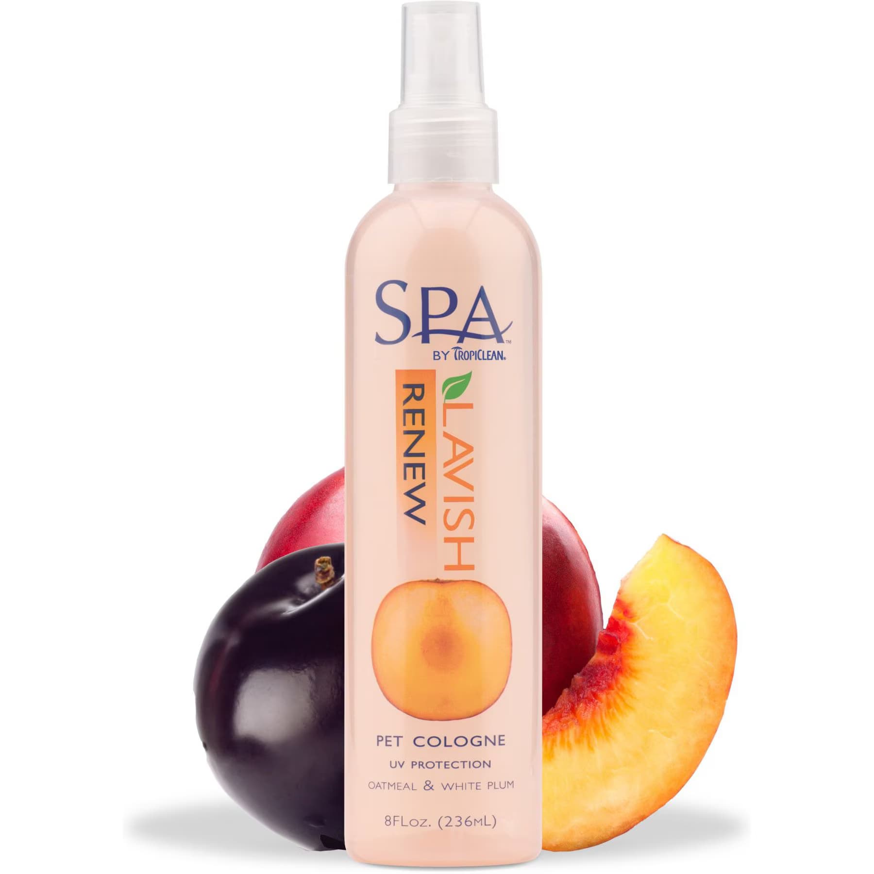 TropiClean TropiClean Spa Renew Dog Cologne Spray, Luscious Sweet Plum & Peaches Scent, 8-fl oz bottle