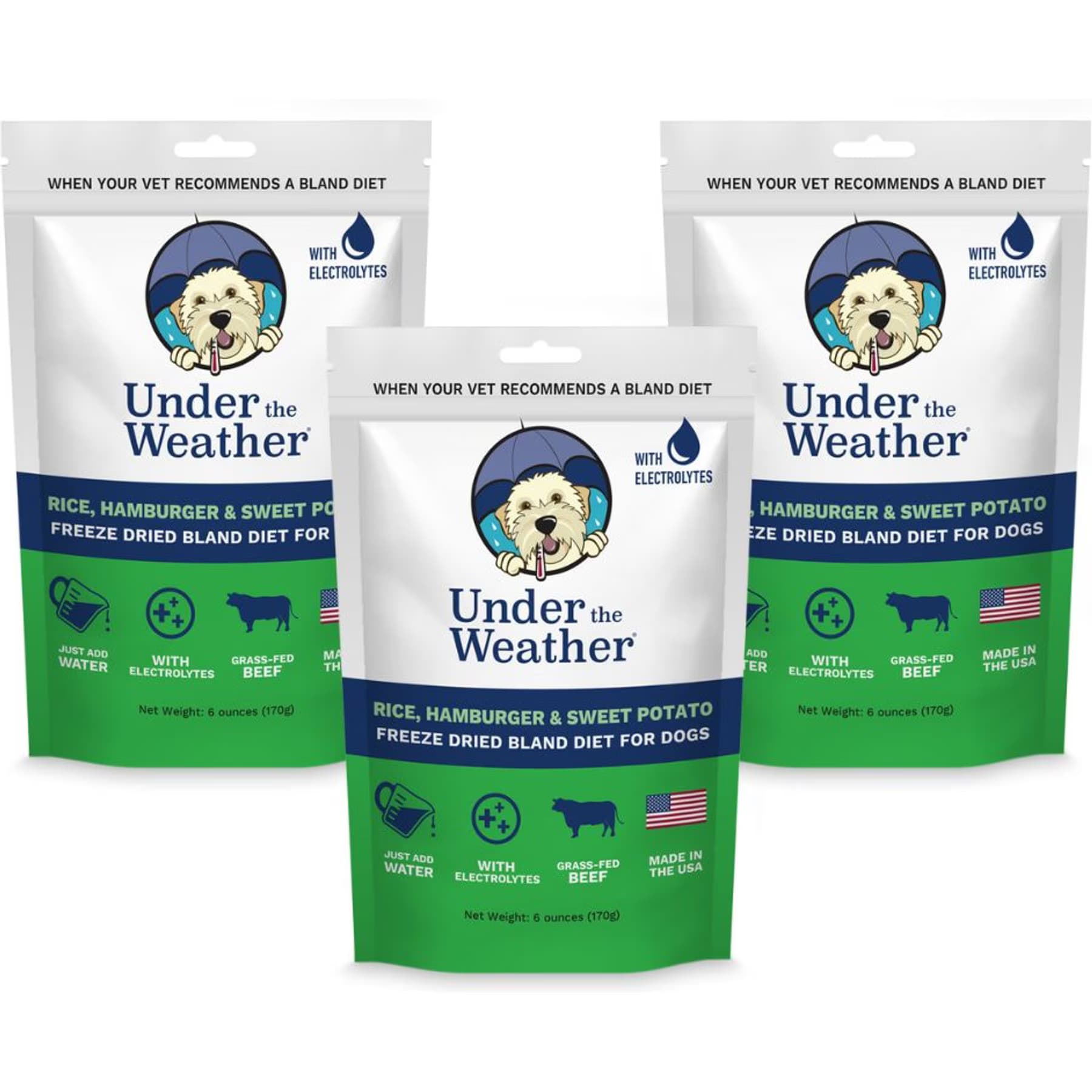 Under the Weather Under the Weather Rice, Hamburger & Sweet Potato Freeze-Dried Dog Food