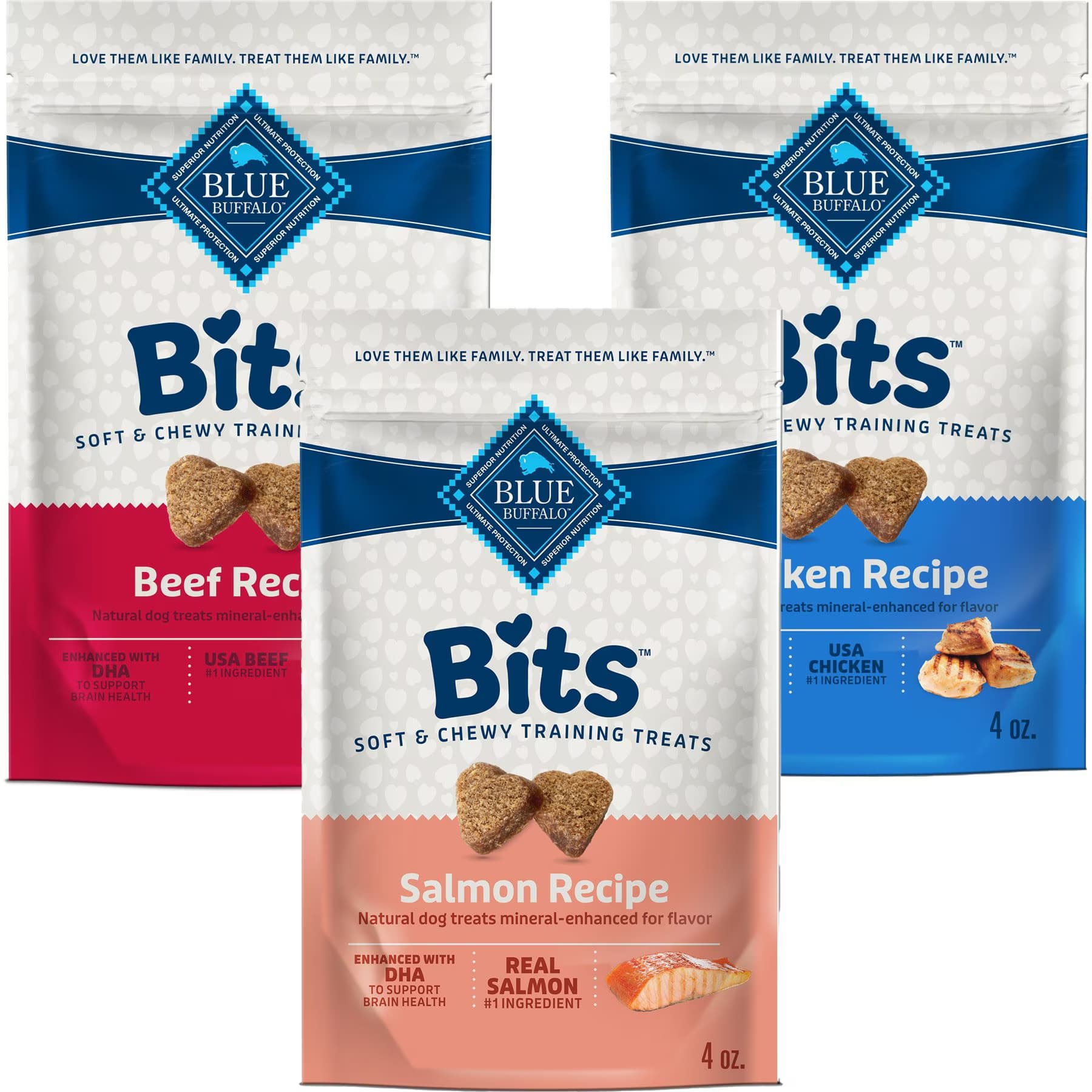 Blue Buffalo Variety Pack – Blue Buffalo Blue Bits Tender Beef Recipe Soft-Moist Training Dog Treats