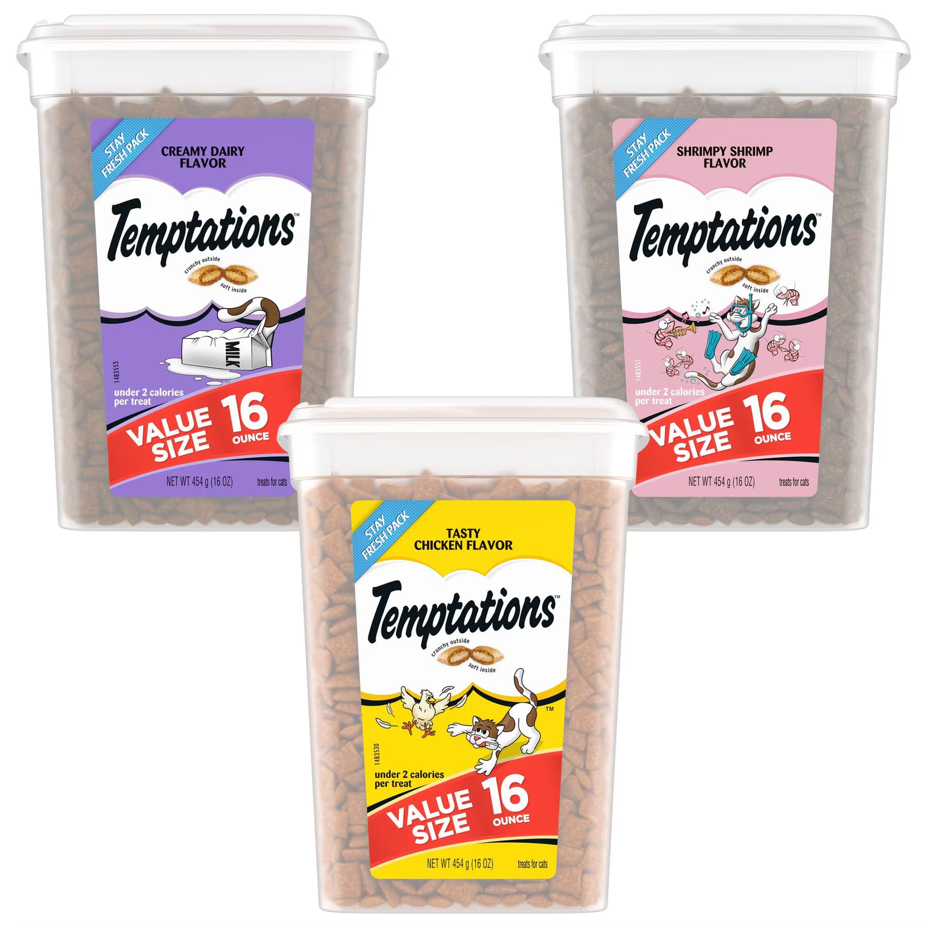 Temptations Variety Pack – Temptations Classic Tasty Chicken Flavor Soft & Crunchy Cat Treats