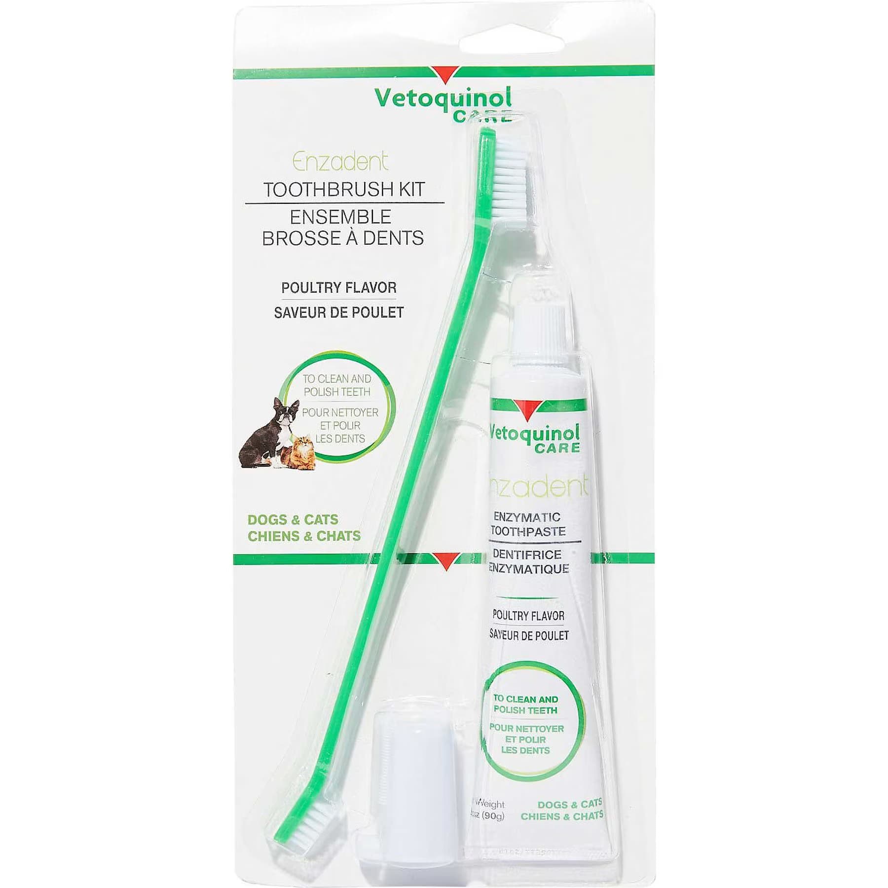 Vetoquinol Vetoquinol Enzadent Enzymatic Poultry Flavor Dog & Cat Dental Kit