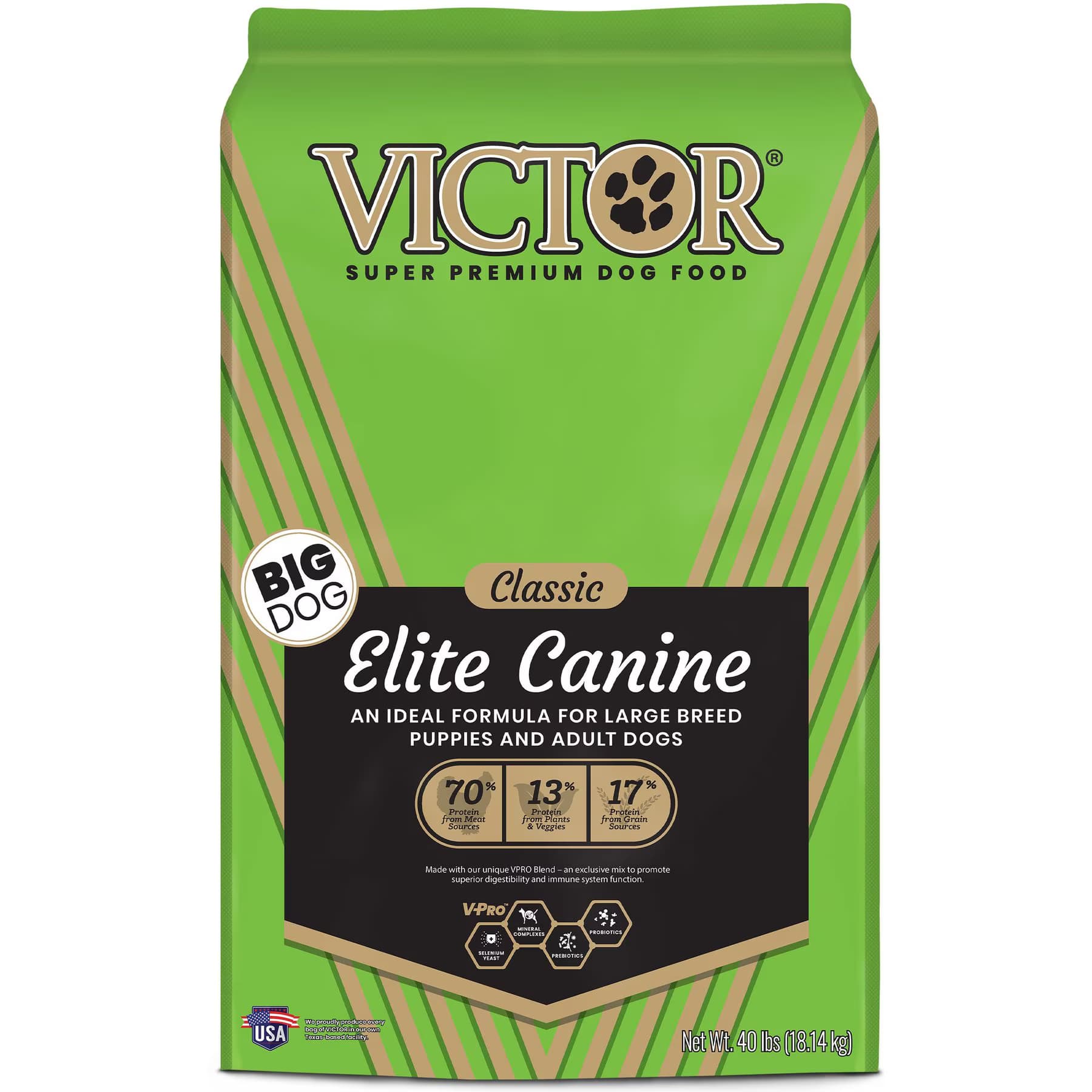 VICTOR VICTOR Gluten-Free Large Breed Chicken & Fish Meal Elite Canine Dry Dog Food, 80-lb bundle