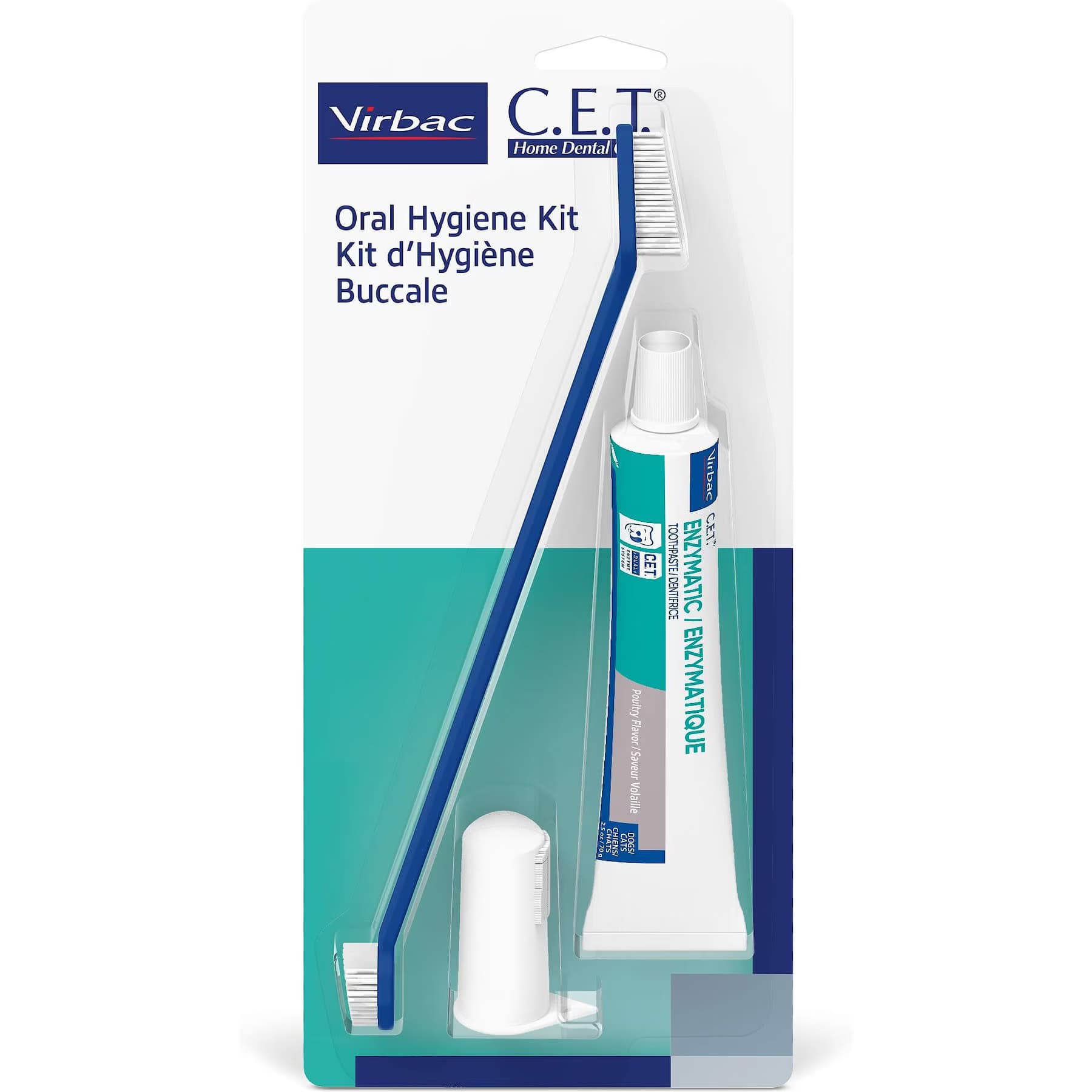 Virbac Virbac C.E.T. Enzymatic Oral Hygiene Poultry Flavor Dog Dental Kit