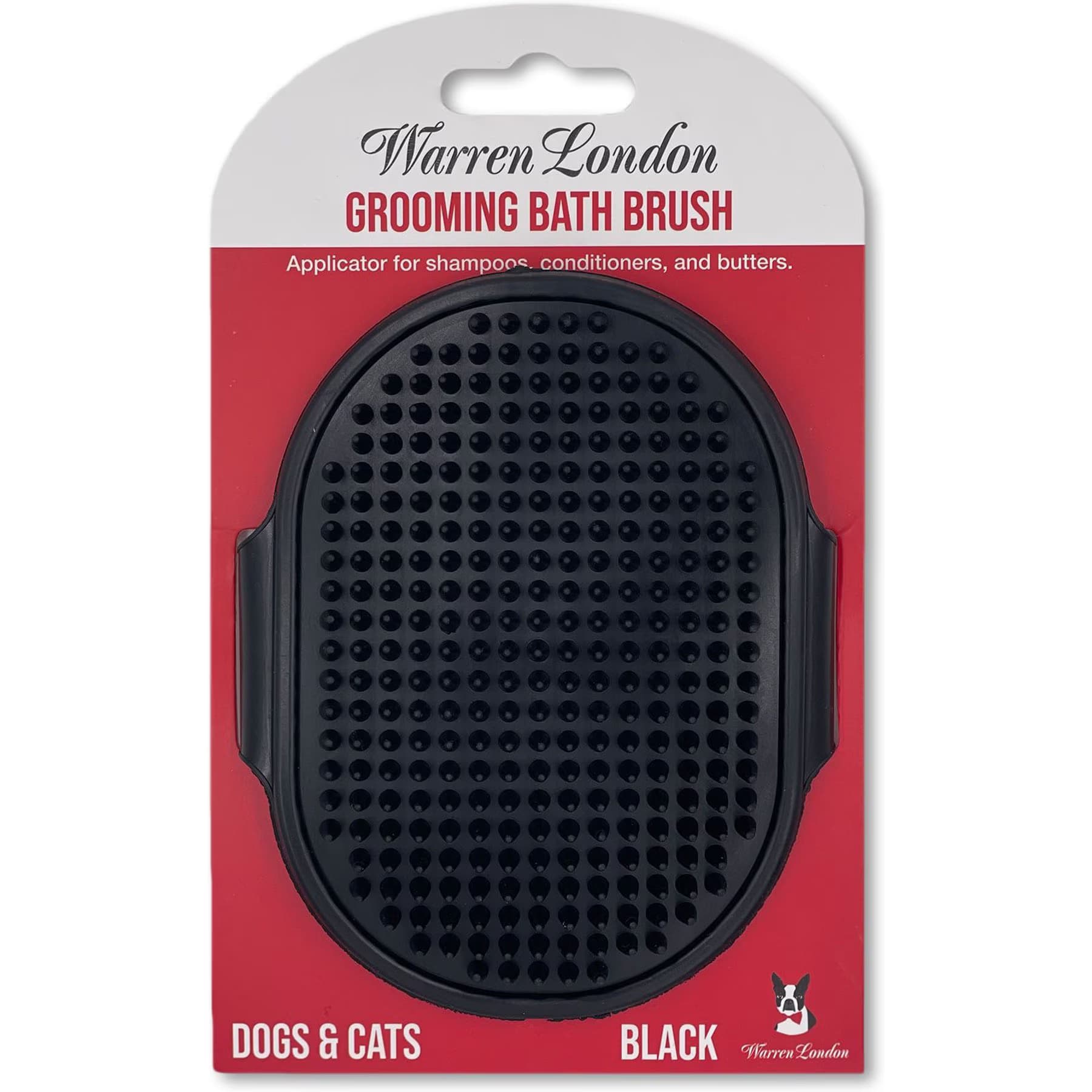 Warren London Warren London Bath Dog Brush, Black