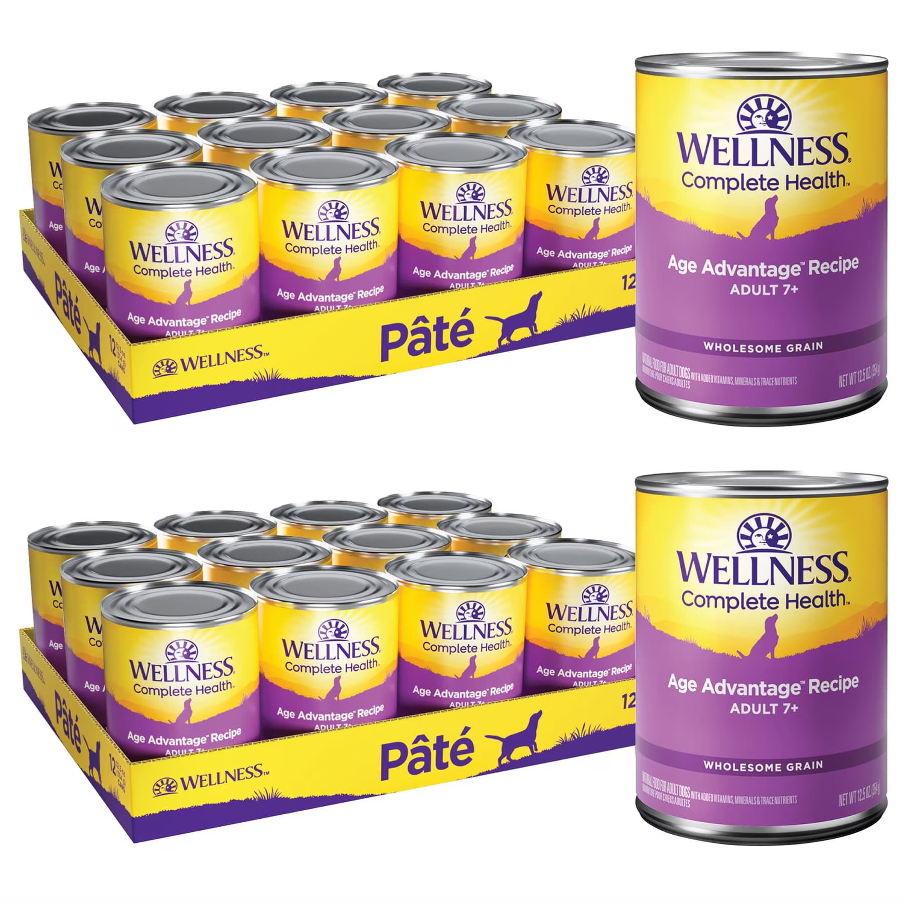 Wellness Complete Health Senior Formula Natural Canned Dog Food, 12.5-oz — view 3