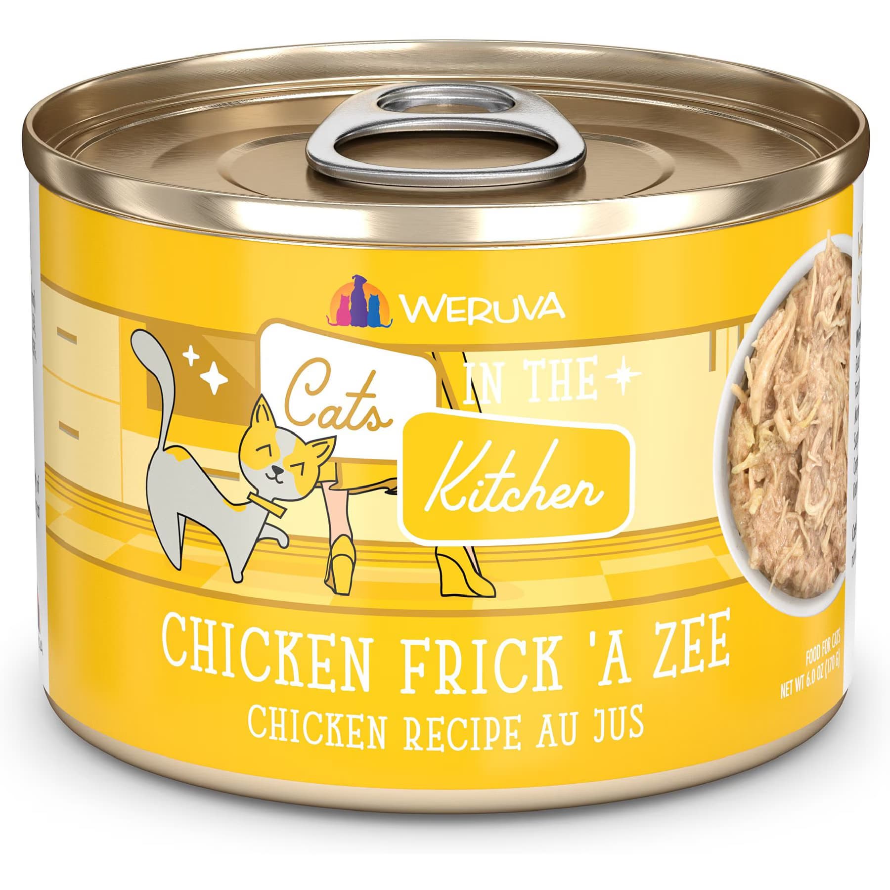 Weruva Cats in the Kitchen Chicken Frick 'A Zee Chicken Recipe Au Jus Grain-Free Wet Cat Food — view 4
