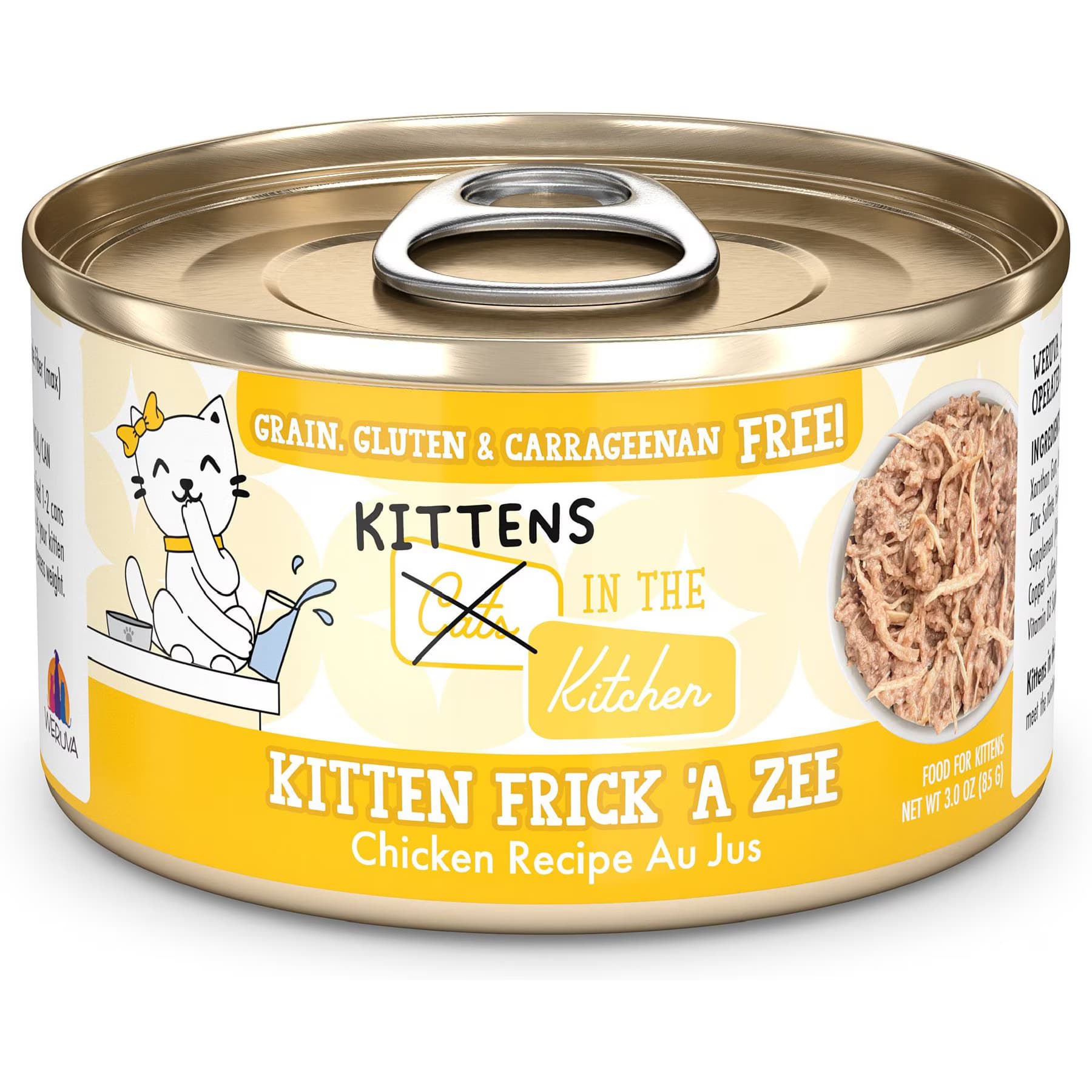 Weruva Cats in the Kitchen Kitten Frick 'A Zee Chicken in Gravy Grain-Free Wet Cat Food — view 2