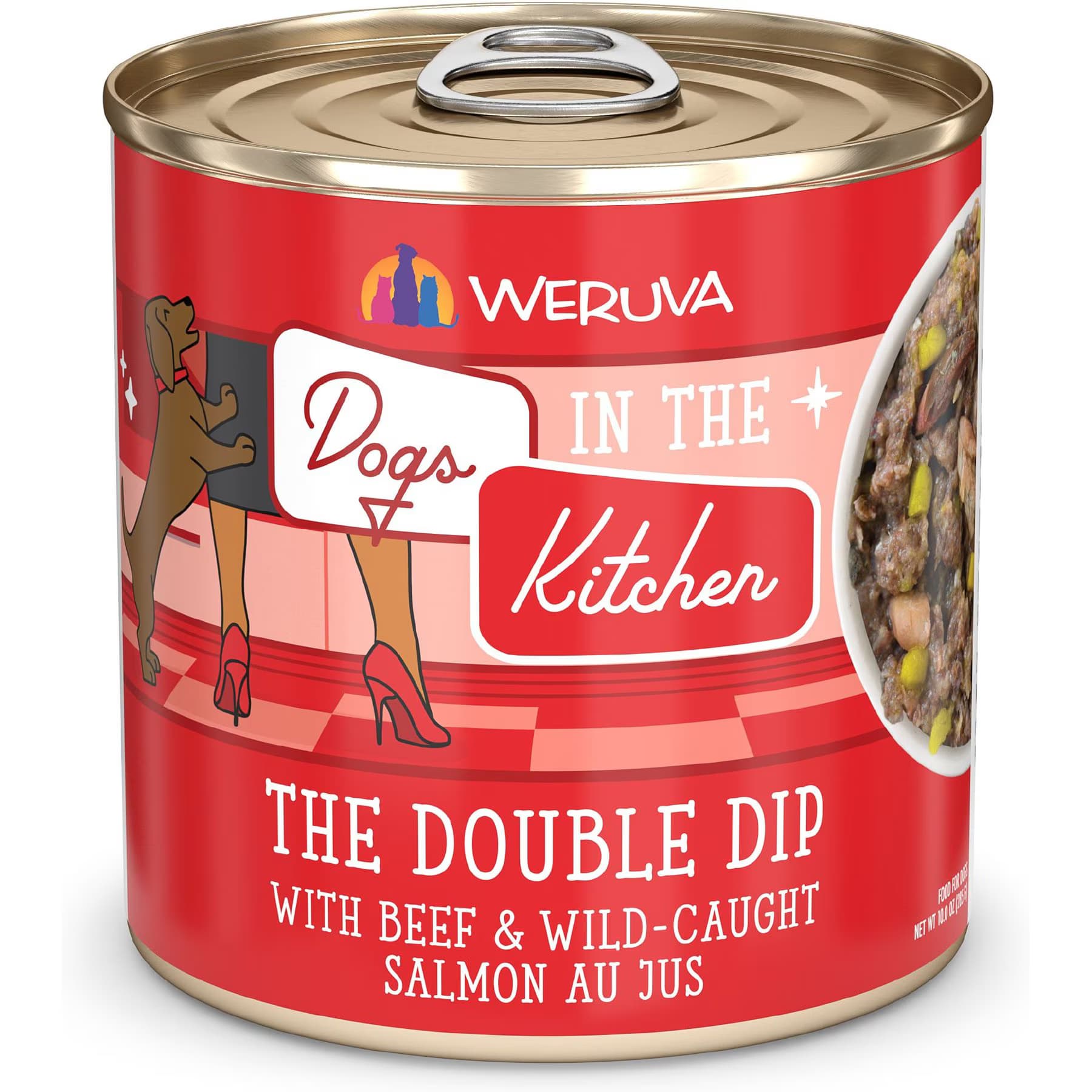 Weruva Weruva Dogs in the Kitchen The Double Dip with Beef & Wild Caught Salmon Au Jus Grain-Free Canned Dog Food