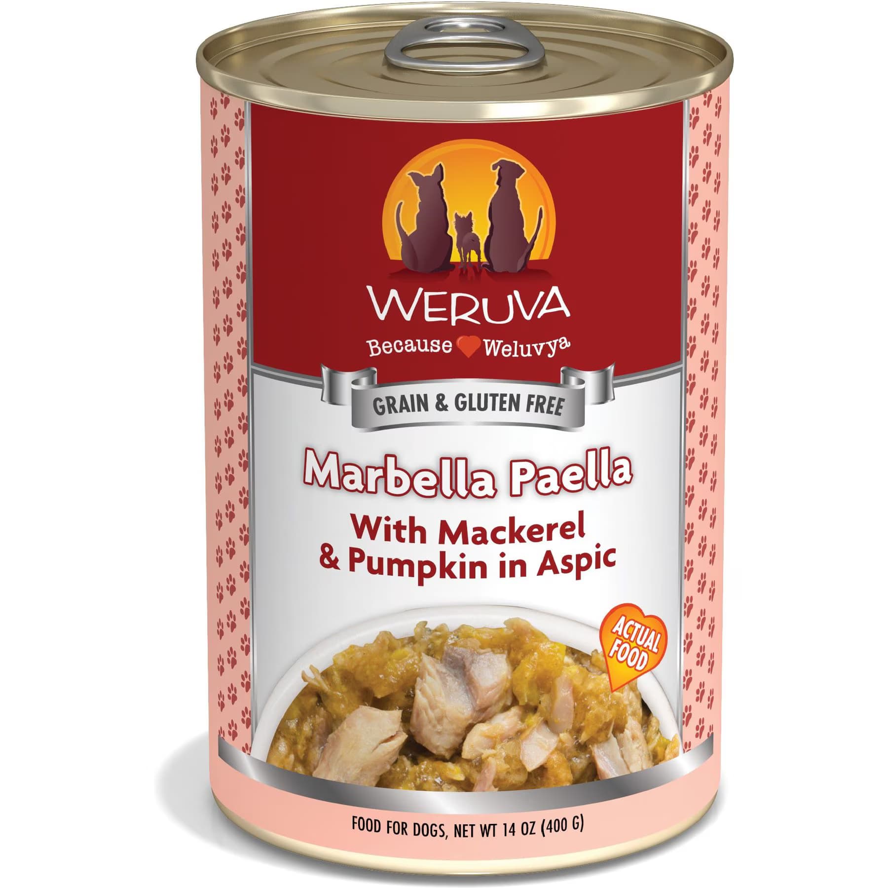 Weruva Weruva Marbella Paella with Mackerel & Pumpkin in Aspic Grain-Free Canned Dog Food, 5.5-oz