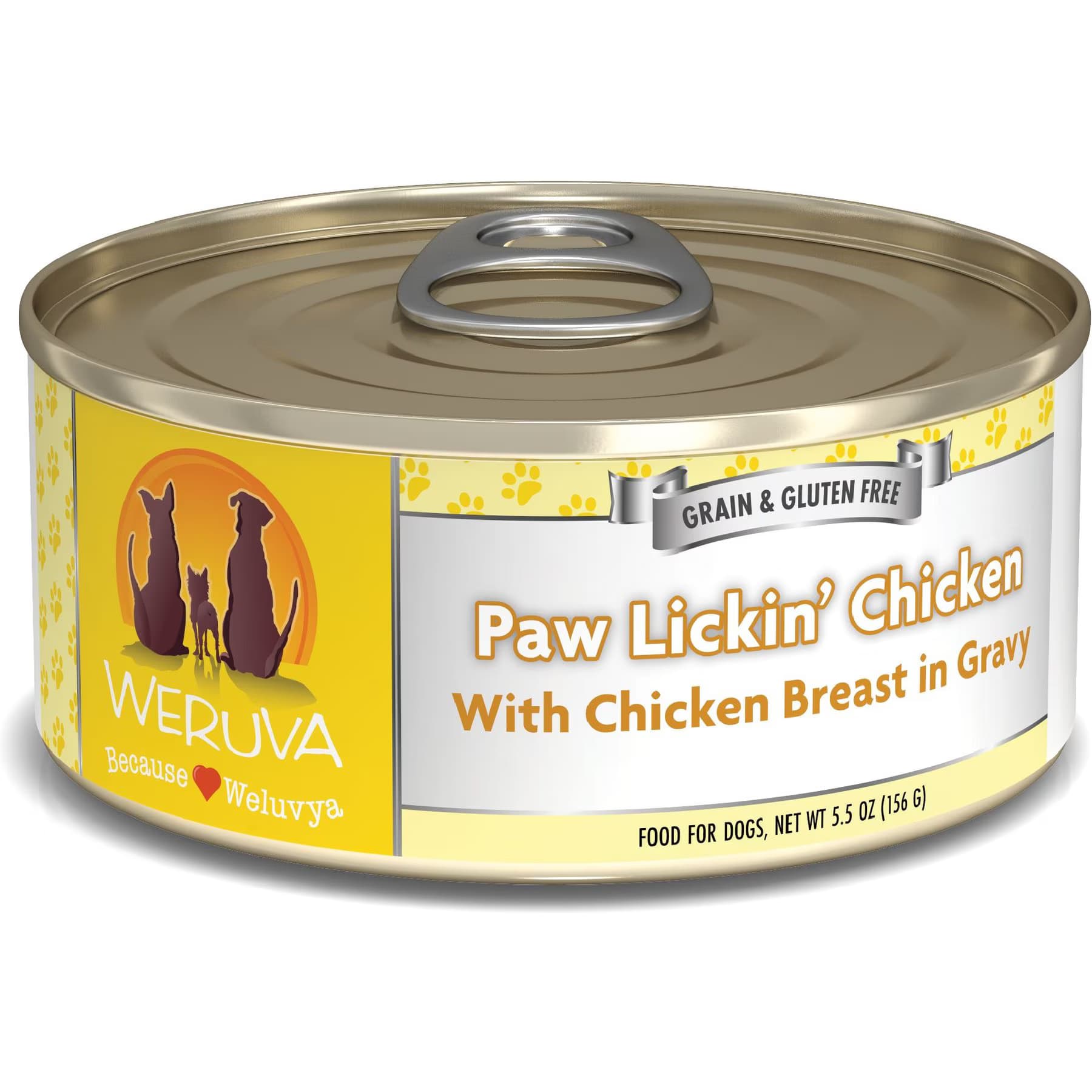 Weruva Paw Lickin' Chicken in Gravy Grain-Free Canned Dog Food, 5.5-oz — view 2