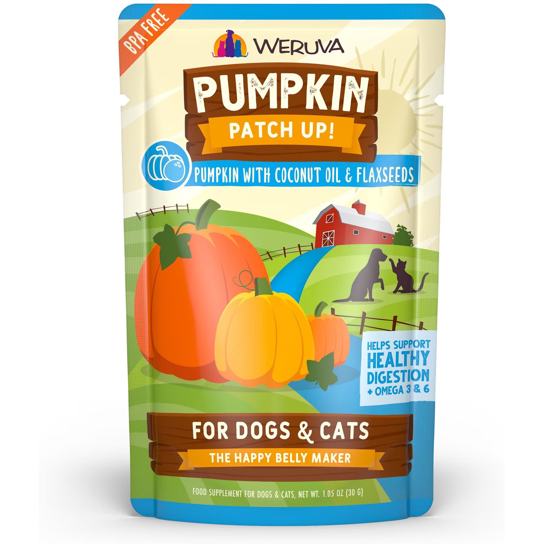 Weruva Pumpkin Patch Up! Pumpkin with Coconut Oil & Flaxseeds Dog & Cat Wet Food Supplement — view 2