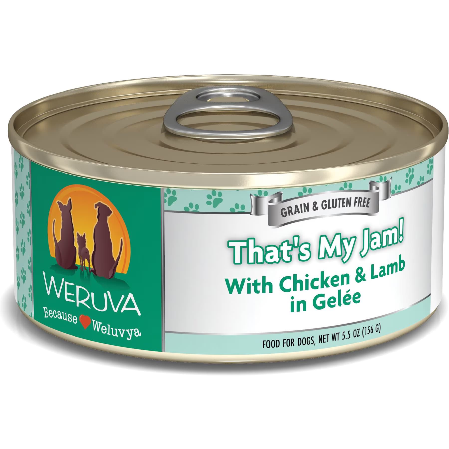 Weruva Weruva That's My Jam! with Chicken & Lamb in Gelee Grain-Free Canned Dog Food, 5.5-oz