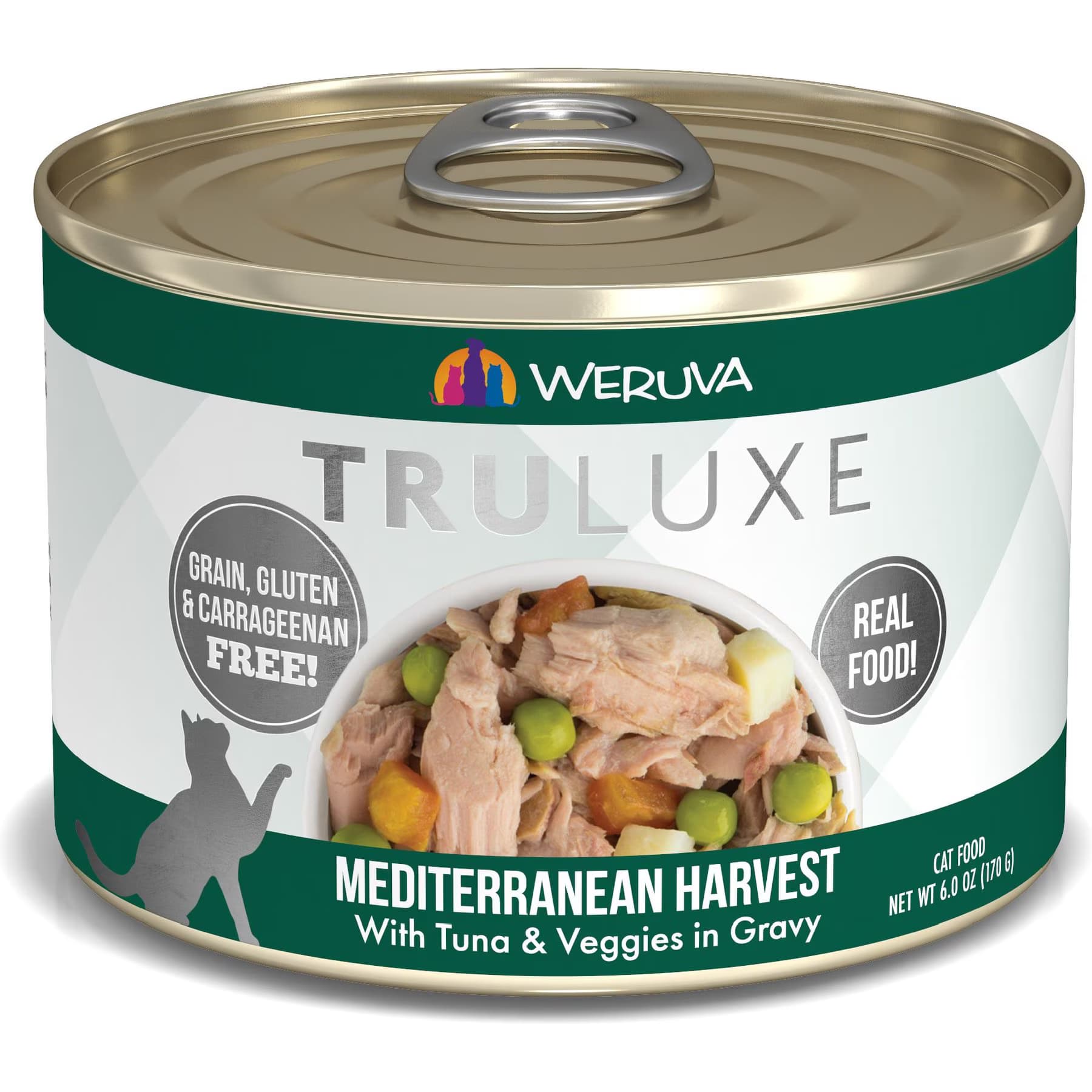 Weruva Truluxe Mediterranean Harvest Tuna & Veggies in Gravy Grain-Free Wet Cat Food — view 2