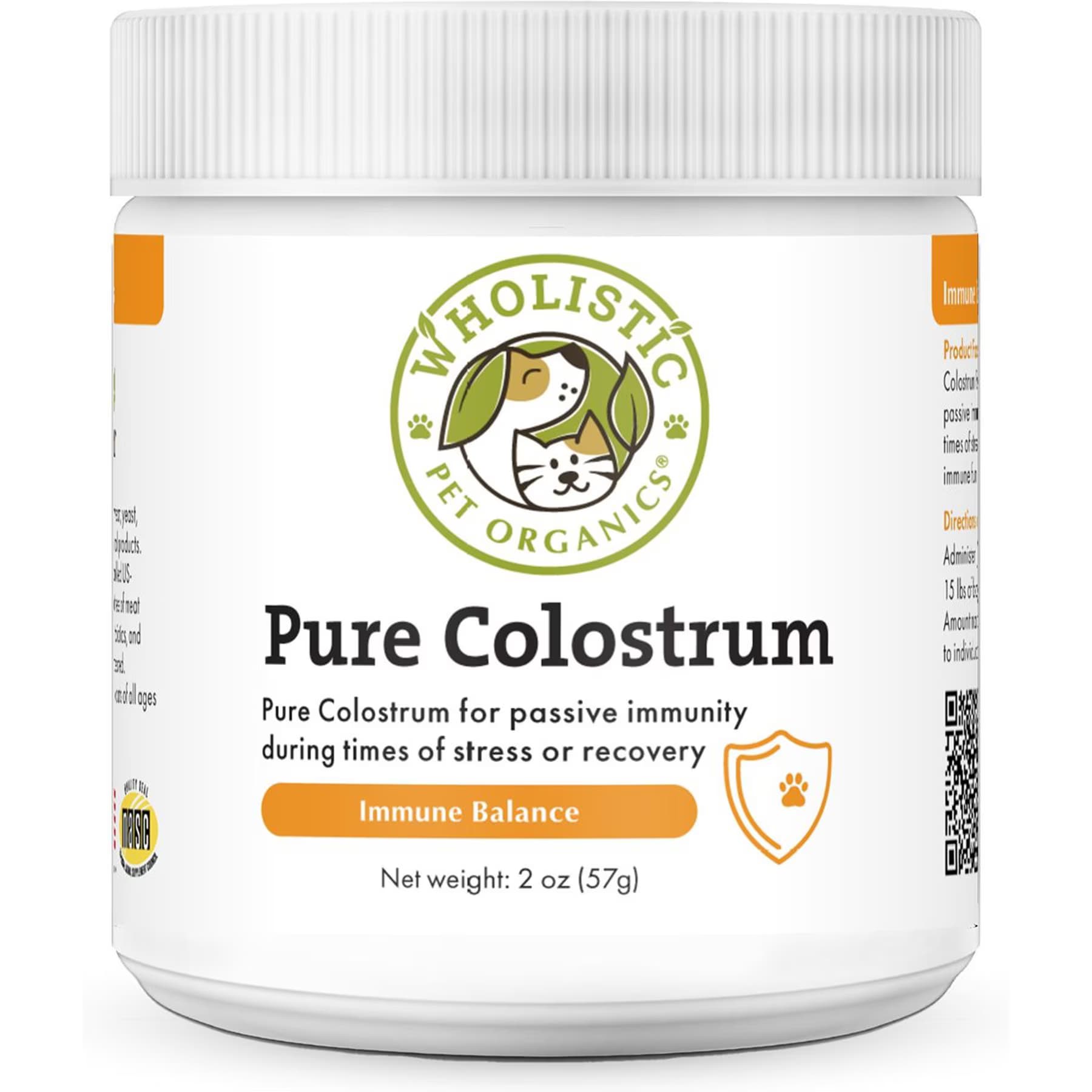 Wholistic Pet Organics Wholistic Pet Organics Pure Colostrum Immune Balance Dog & Cat, 2-oz jar