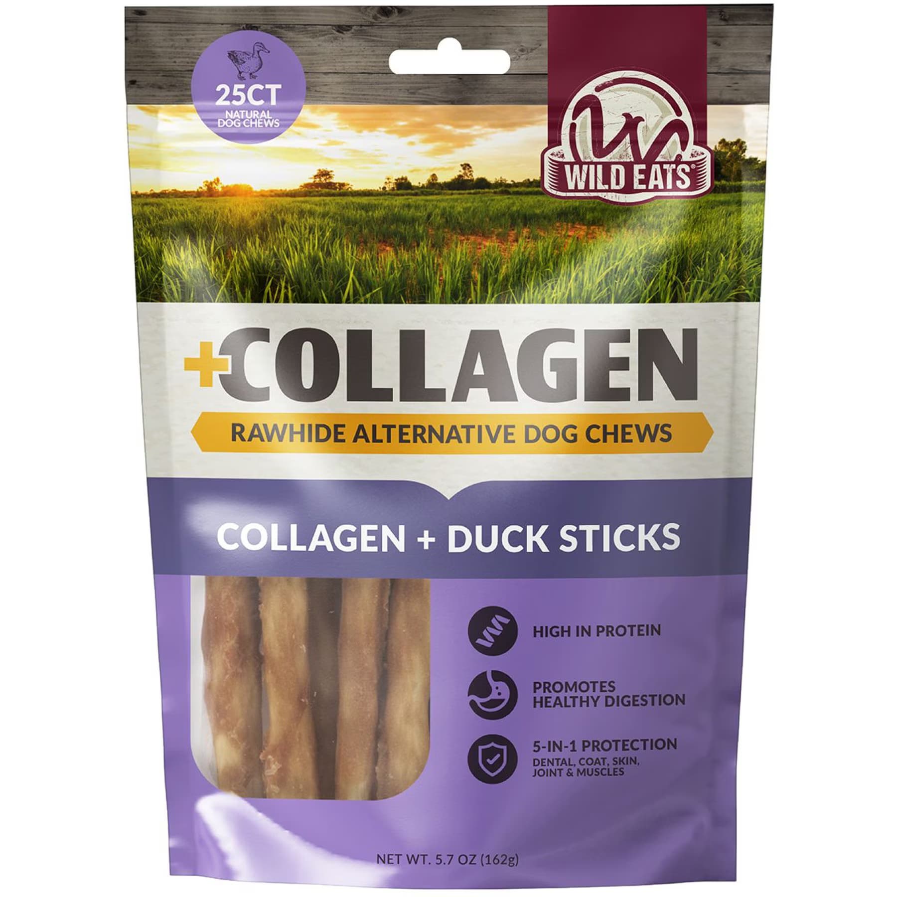 Wild Eats Wild Eats Collagen Retriever Adult Sticks 0.6-cm Duck Flavor Dog Treats