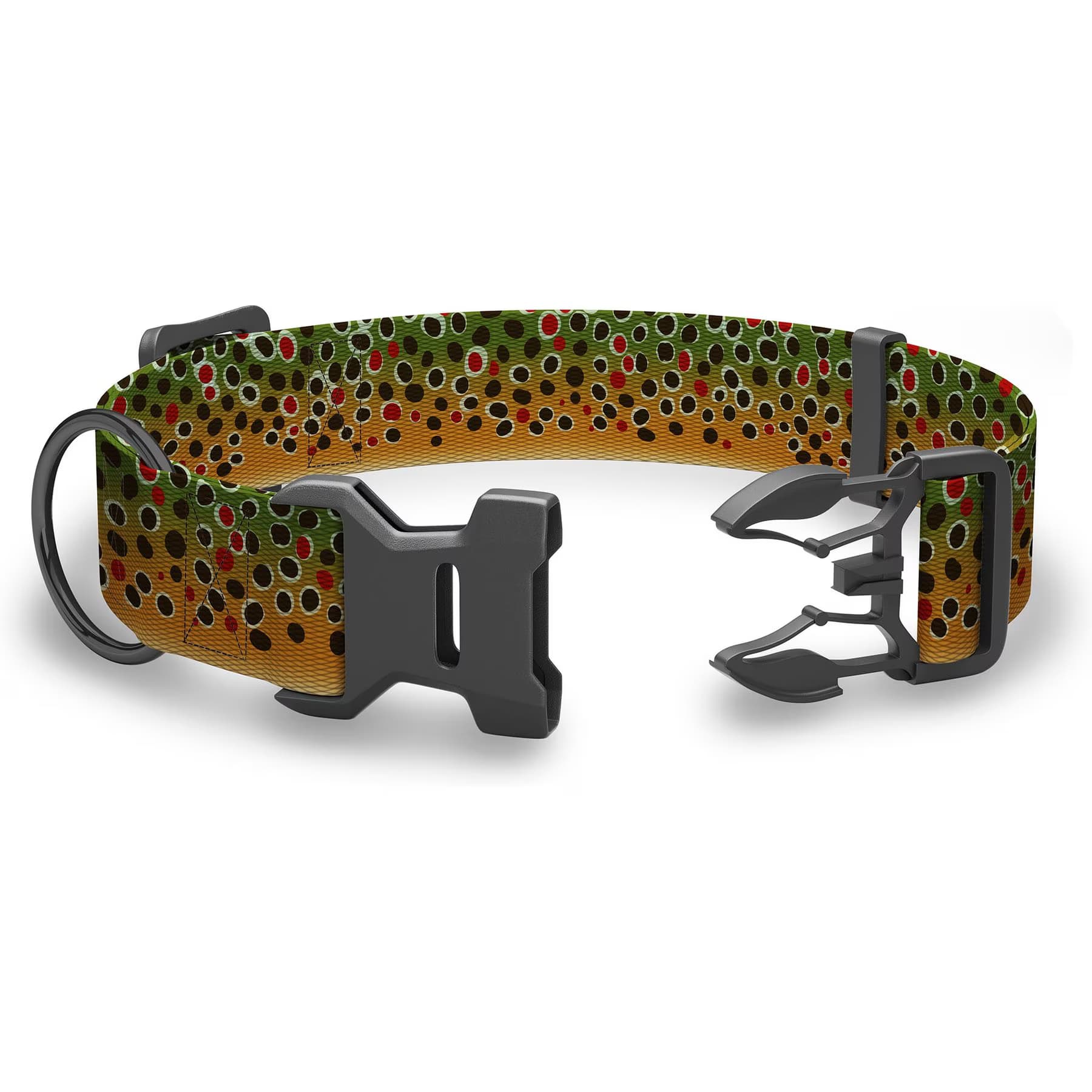 Wingo Outdoors Wingo Outdoors Coosa Dog Collar, Brown Trout, Small: 11 to 15-in neck, 3/4-in wide