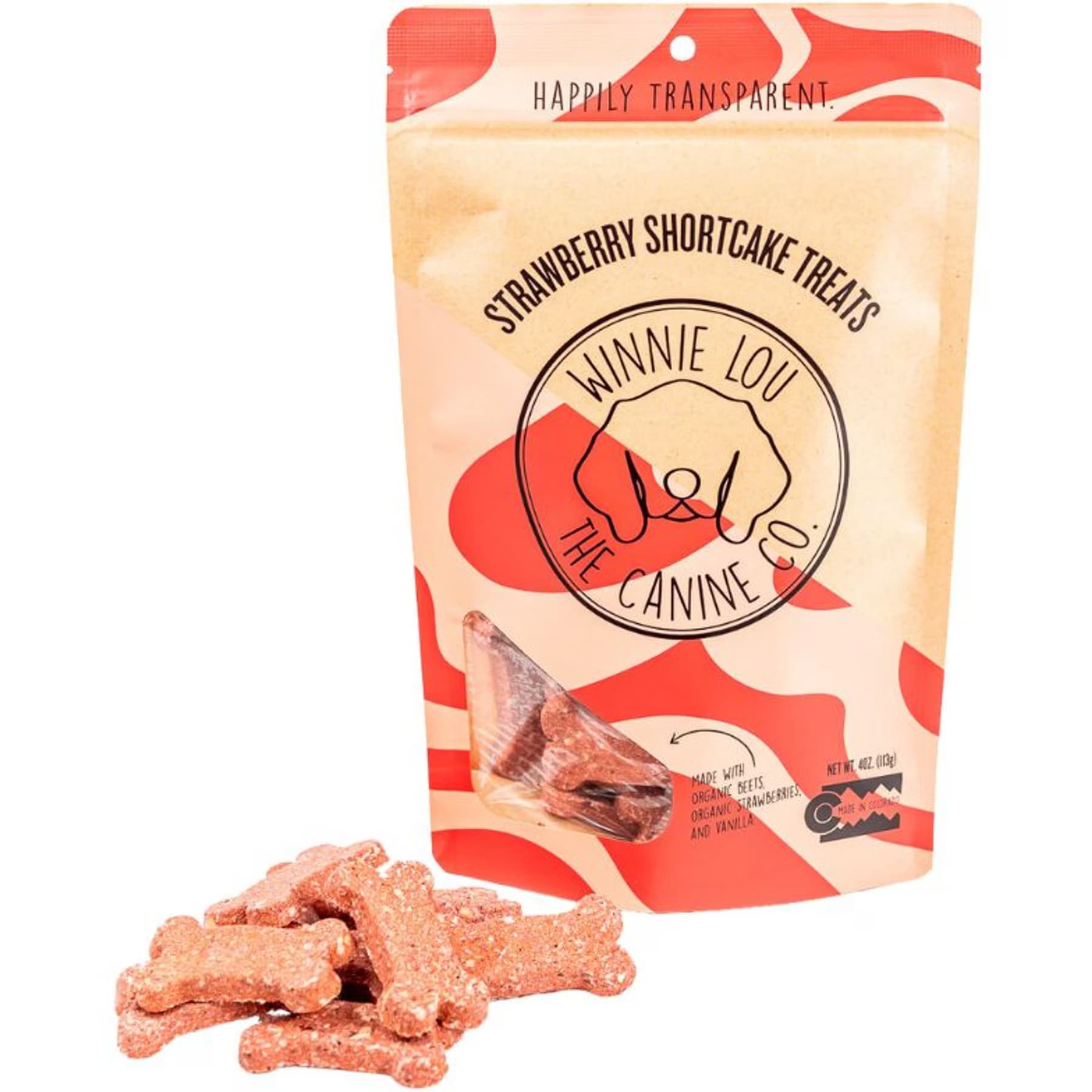 Winnie Lou Winnie Lou Strawberry Shortcake Crunchy Dog Treats