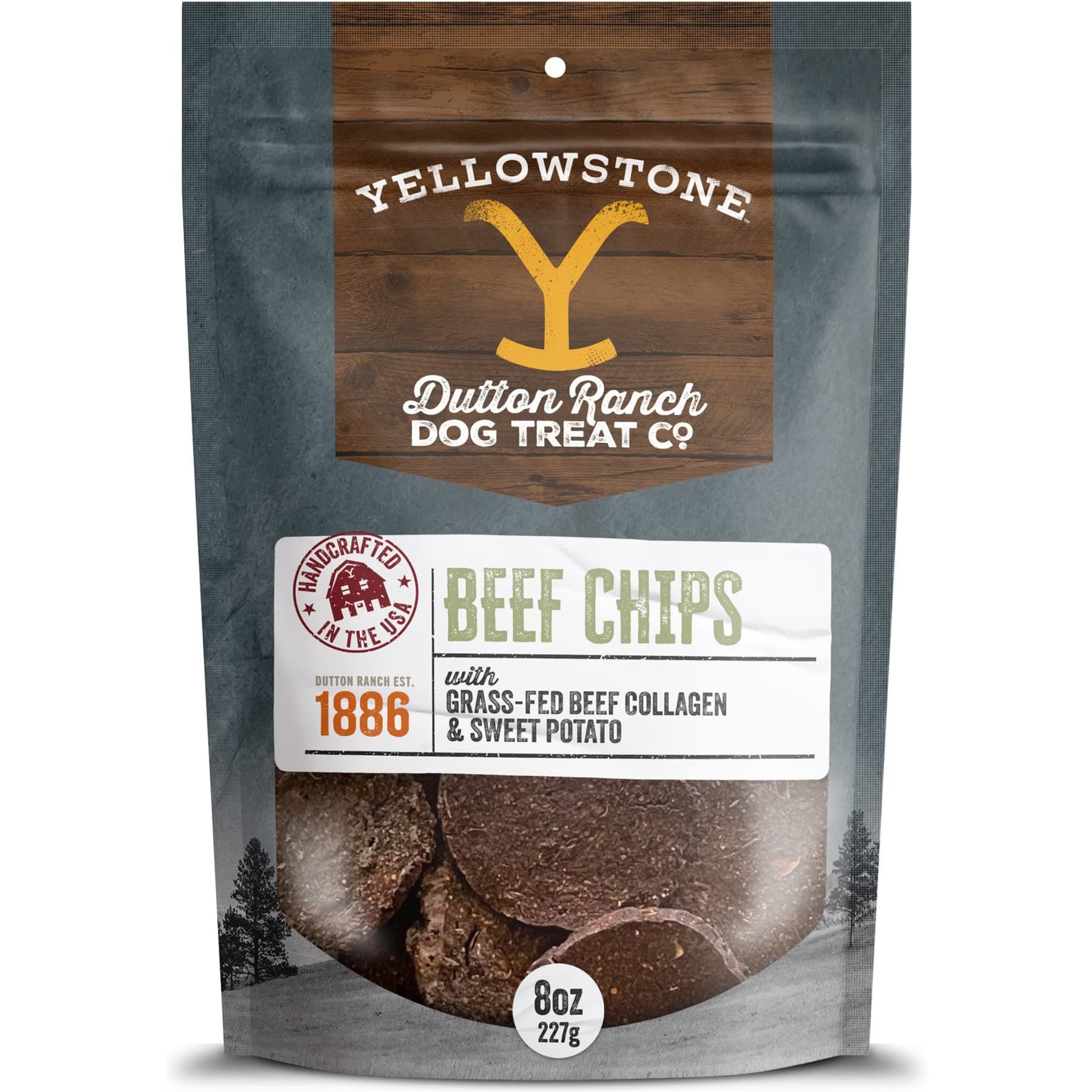 Yellowstone Dutton Ranch Dog Treat Co. Yellowstone Dutton Ranch Dog Treat Co. Beef Chips Crunchy Dog Treats