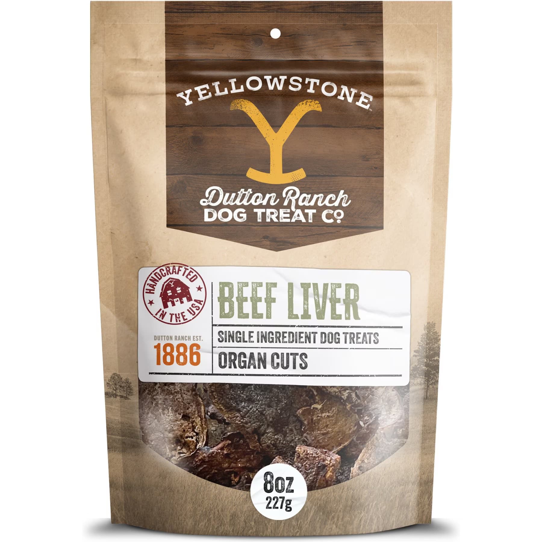 Yellowstone Dutton Ranch Dog Treat Co. Organ Cuts Beef Liver Crunchy Dog Treats — view 2