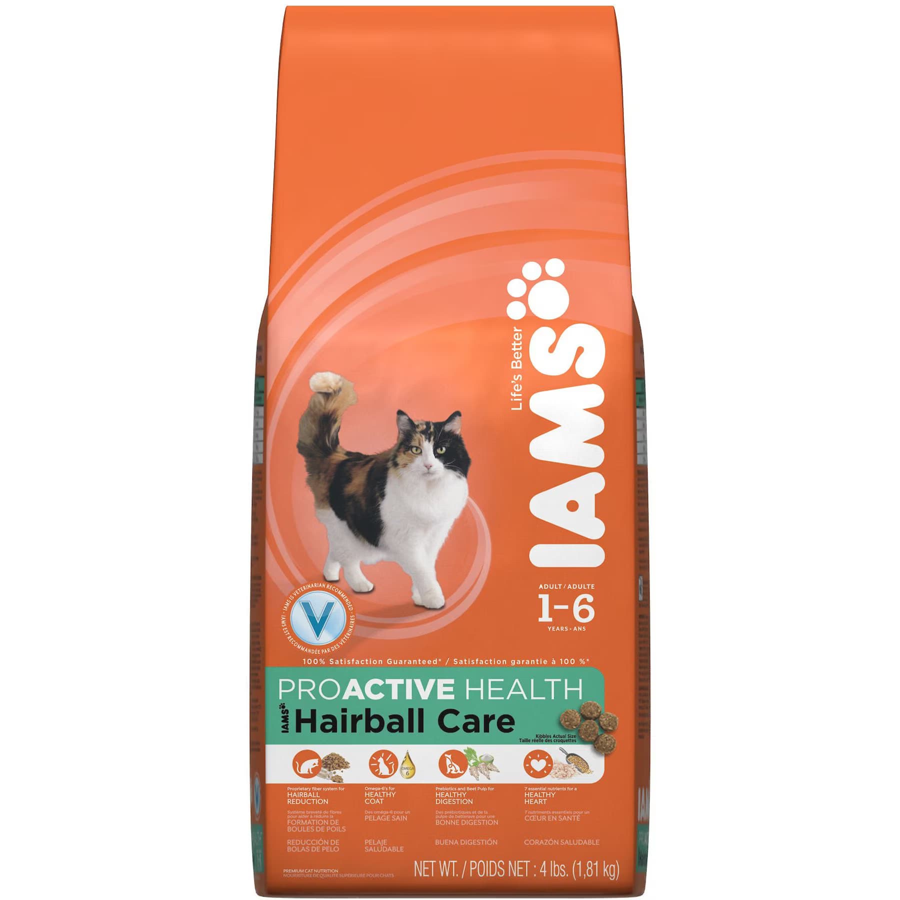 Iams ProActive Health Adult Hairball Care with Chicken & Salmon Dry Cat Food, 32-lb bundle — view 10