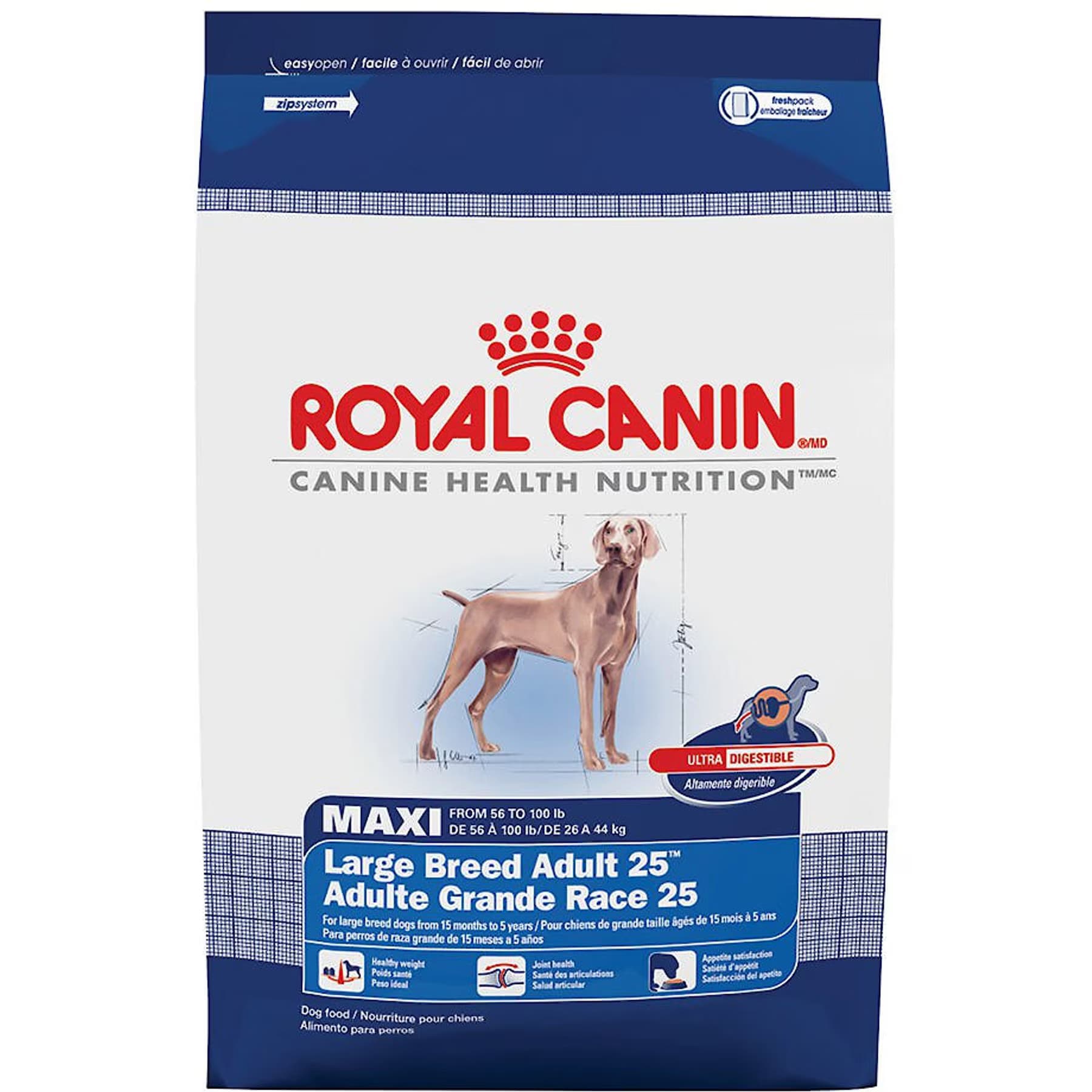Royal Canin Size Health Nutrition Large Adult Dry Dog Food, 60-lb bundle — view 3
