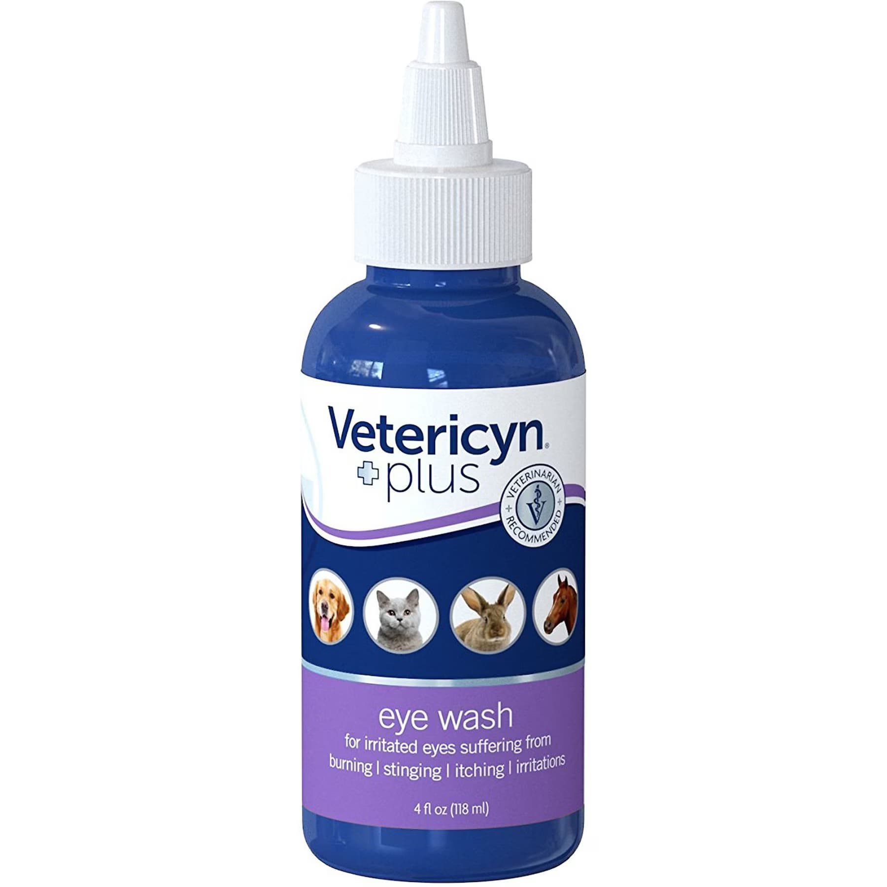 Vetericyn Vetericyn Plus Antimicrobial Eye Wash for Dogs, Cats, Horses & Small Pets, 3-fl oz bottle