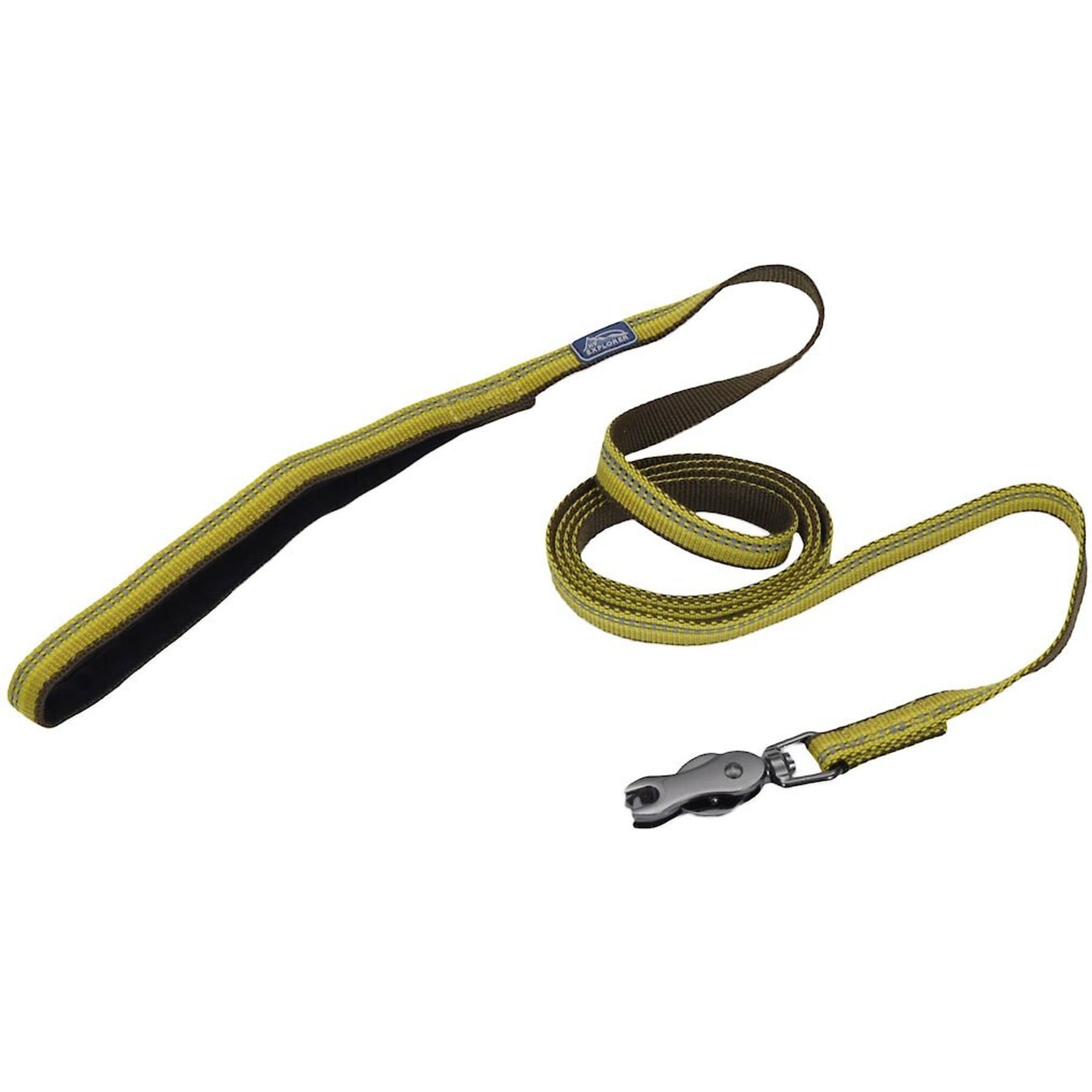 K9 Explorer K9 Explorer Scissor Snap Reflective Dog Leash, Goldenrod, 6-ft long, 5/8-in wide