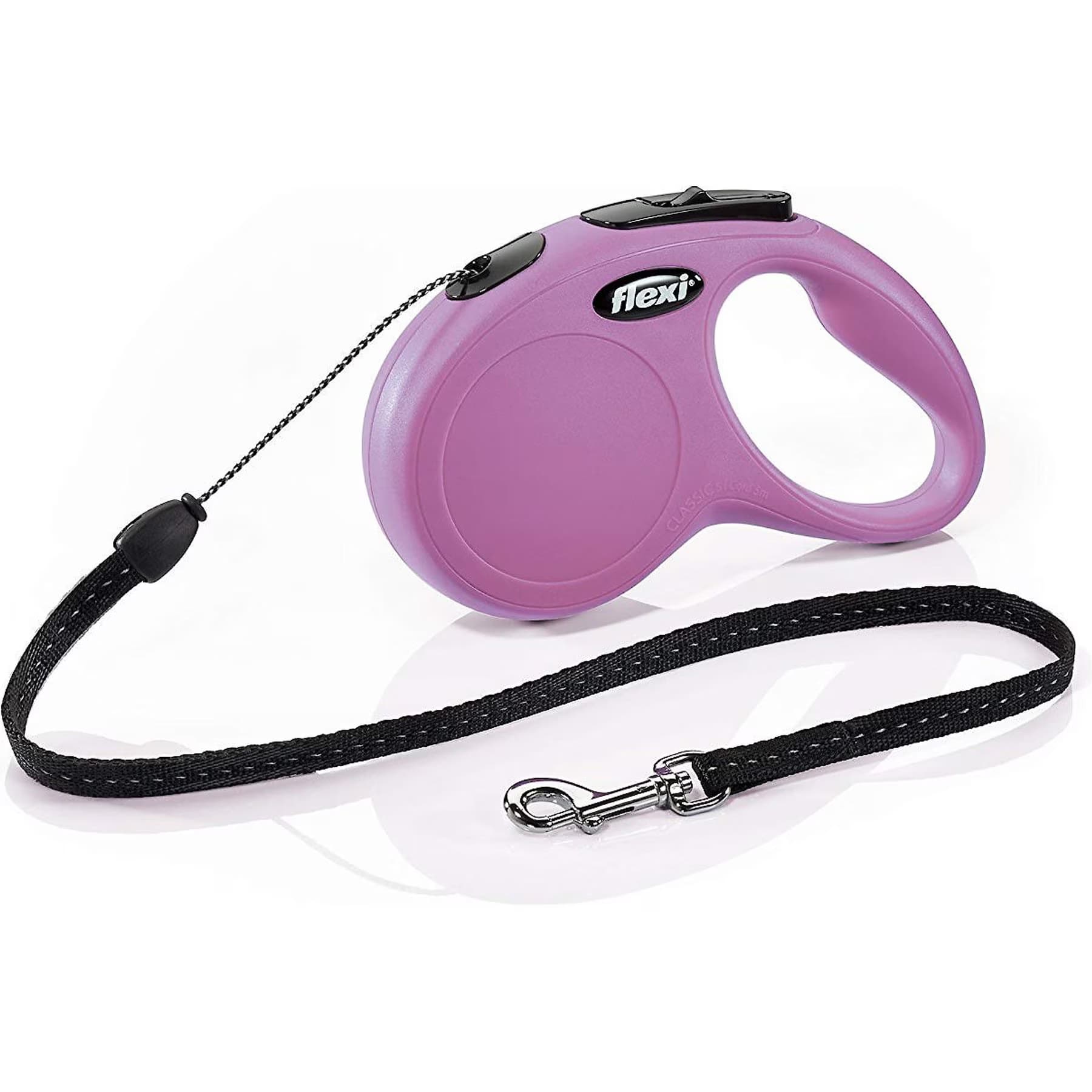 Flexi Classic Nylon Cord Retractable Dog Leash, Pink, X-Small: 10-ft long — view 4