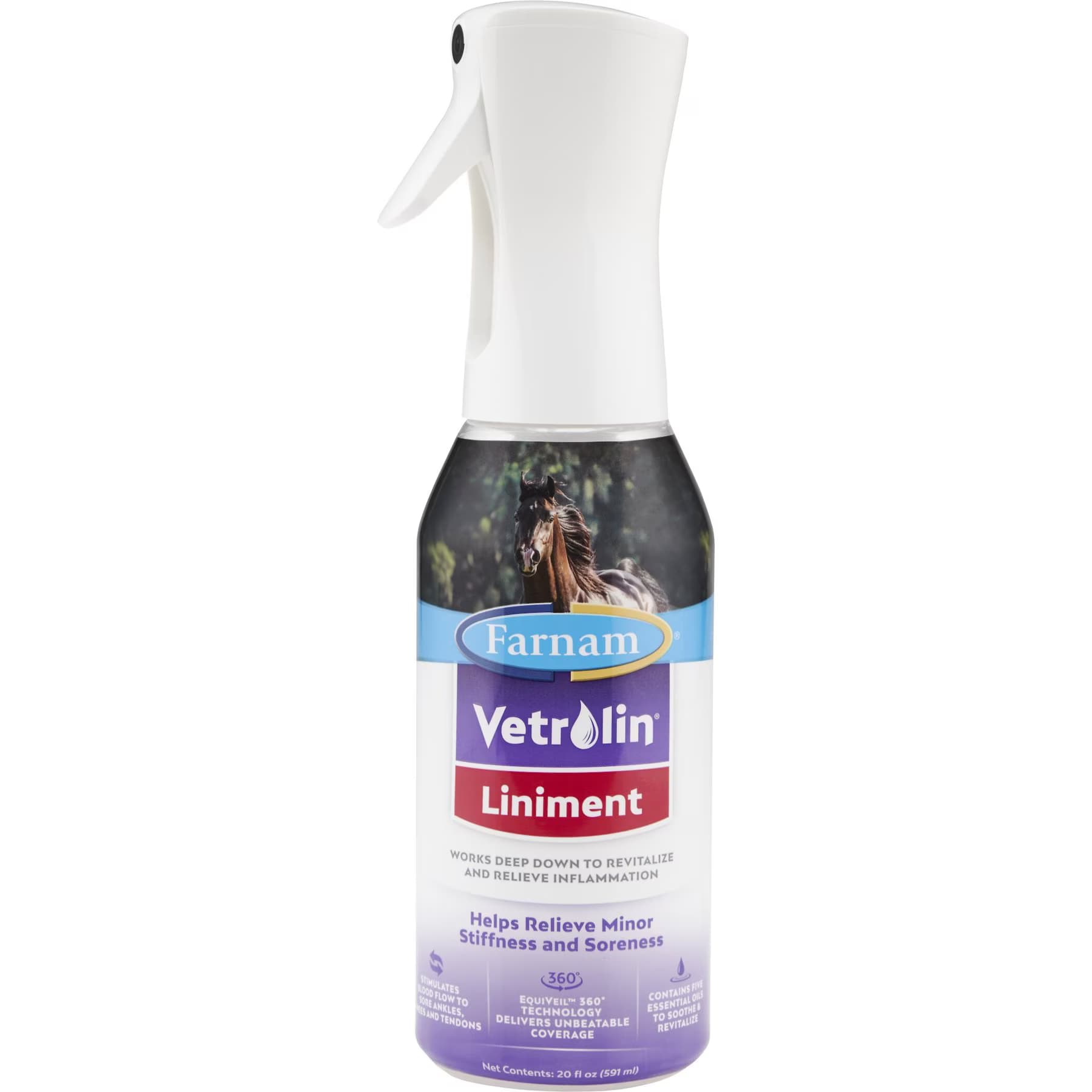 Farnam Farnam Vetrolin Sore Muscle & Joint Pain Relief Horse Liniment Spray