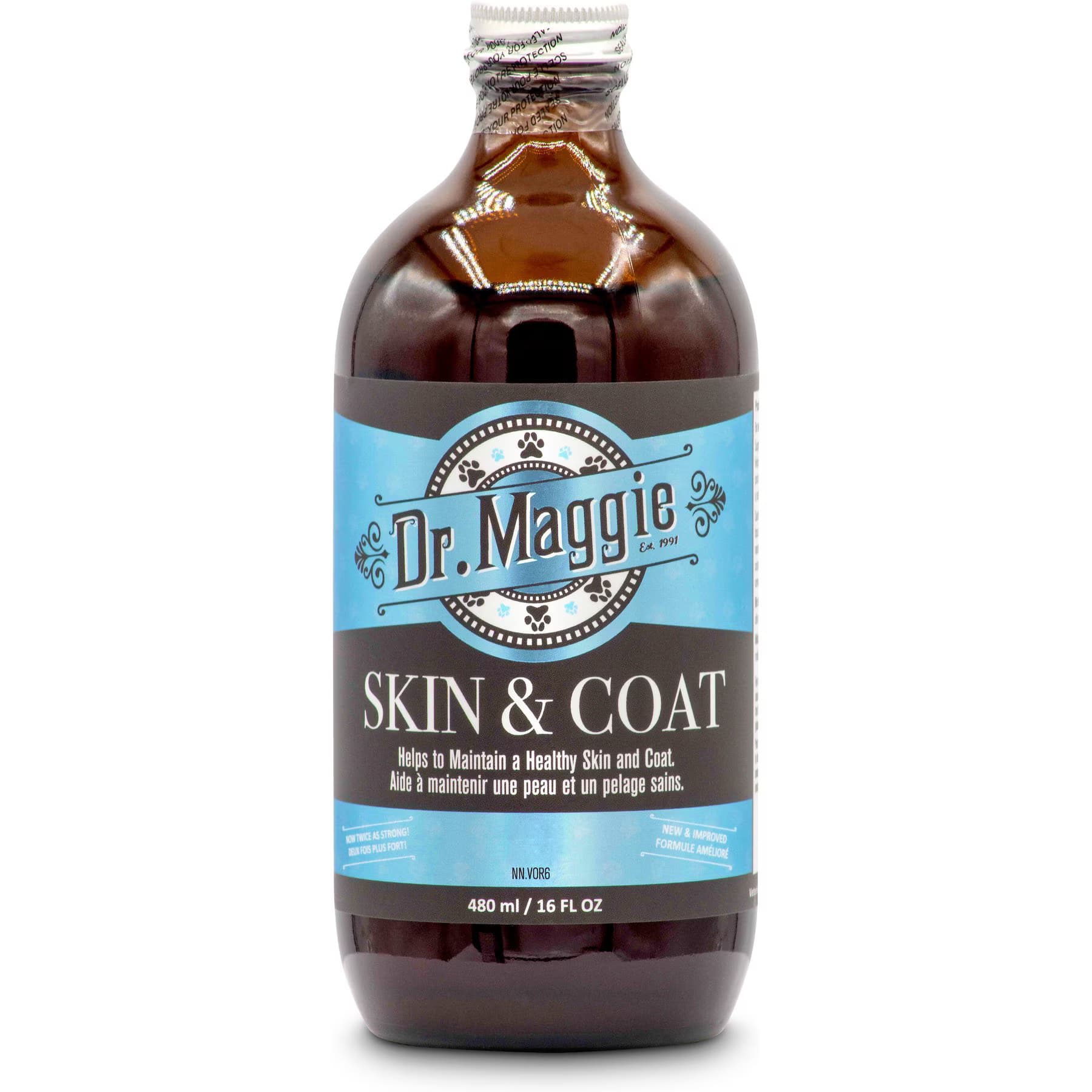 Dr. Maggie Dr. Maggie Skin & Coat Salmon Flavored Liquid Supplements for Cats & Dogs, 16-fl oz bottle