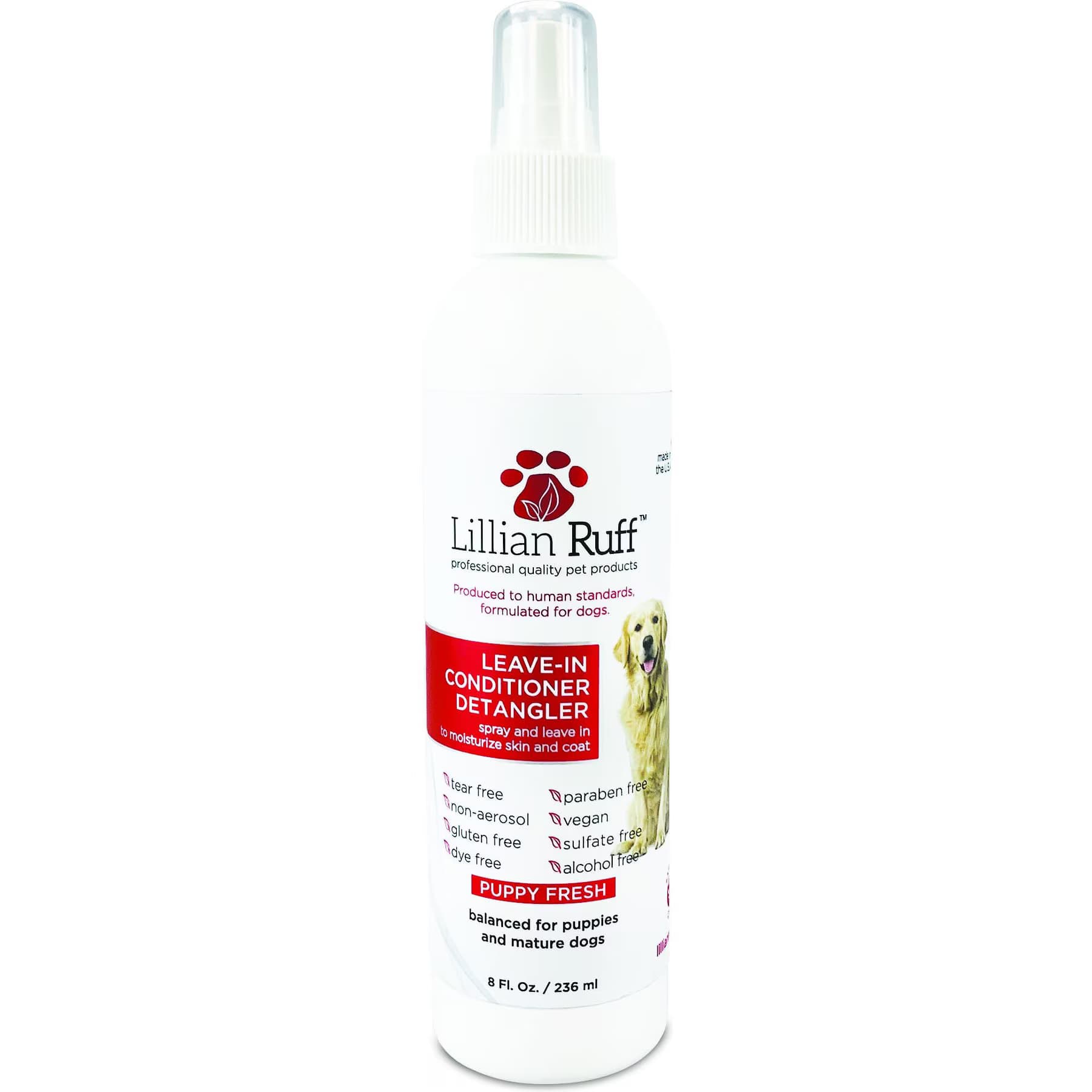 Lillian Ruff Lillian Ruff Leave-In Dog & Cat Conditioner, 8-fl oz bottle