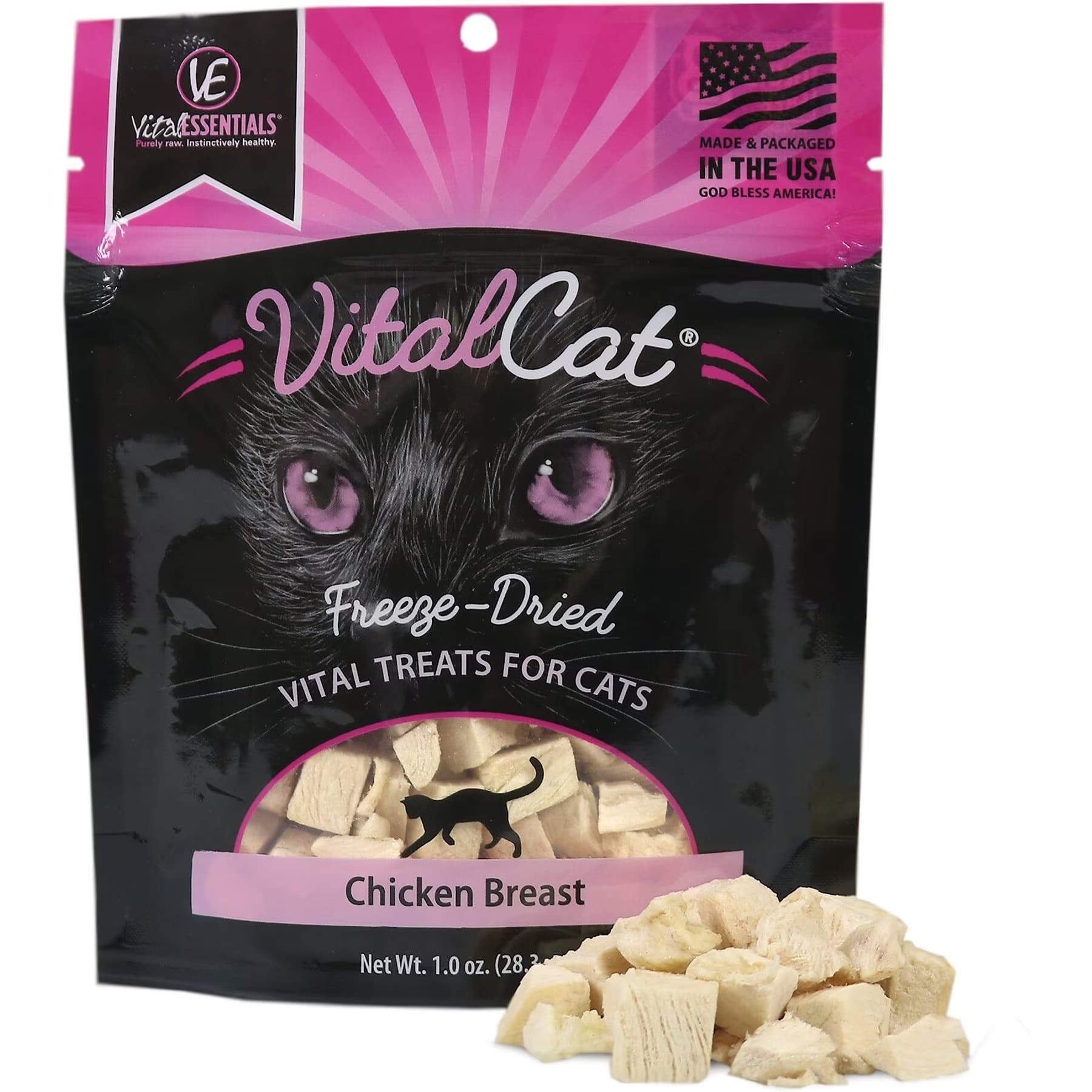 Vital Essentials Vital Essentials Chicken Breast Single Ingredient Freeze-Dried Cat Treats