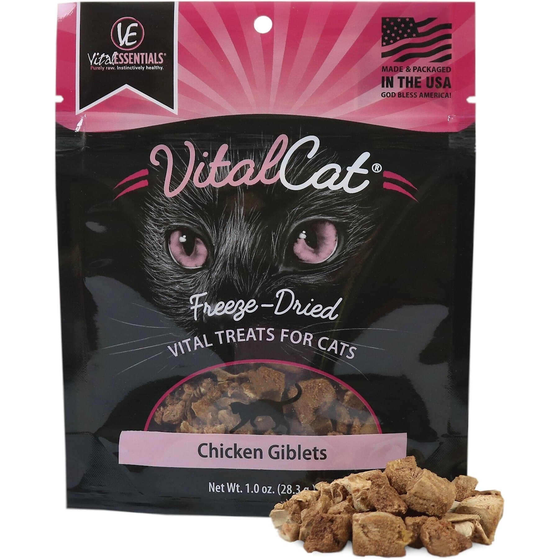 Vital Essentials Vital Essentials Chicken Giblets Freeze-Dried Cat Treats