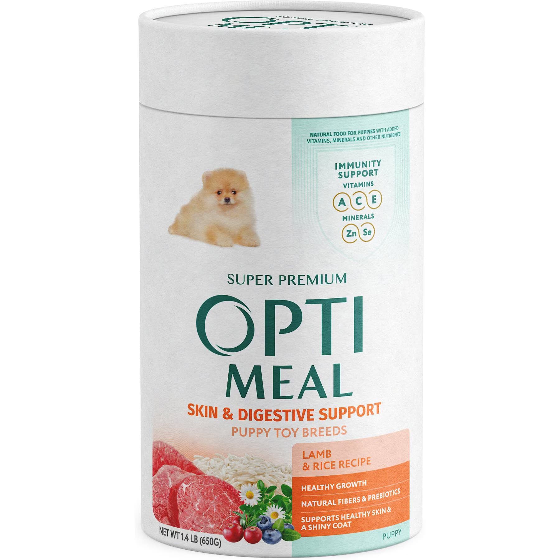 Optimeal Optimeal Puppy Skin & Digestive Support Lamb & Rice Recipe Toy Breed Dry Dog Food
