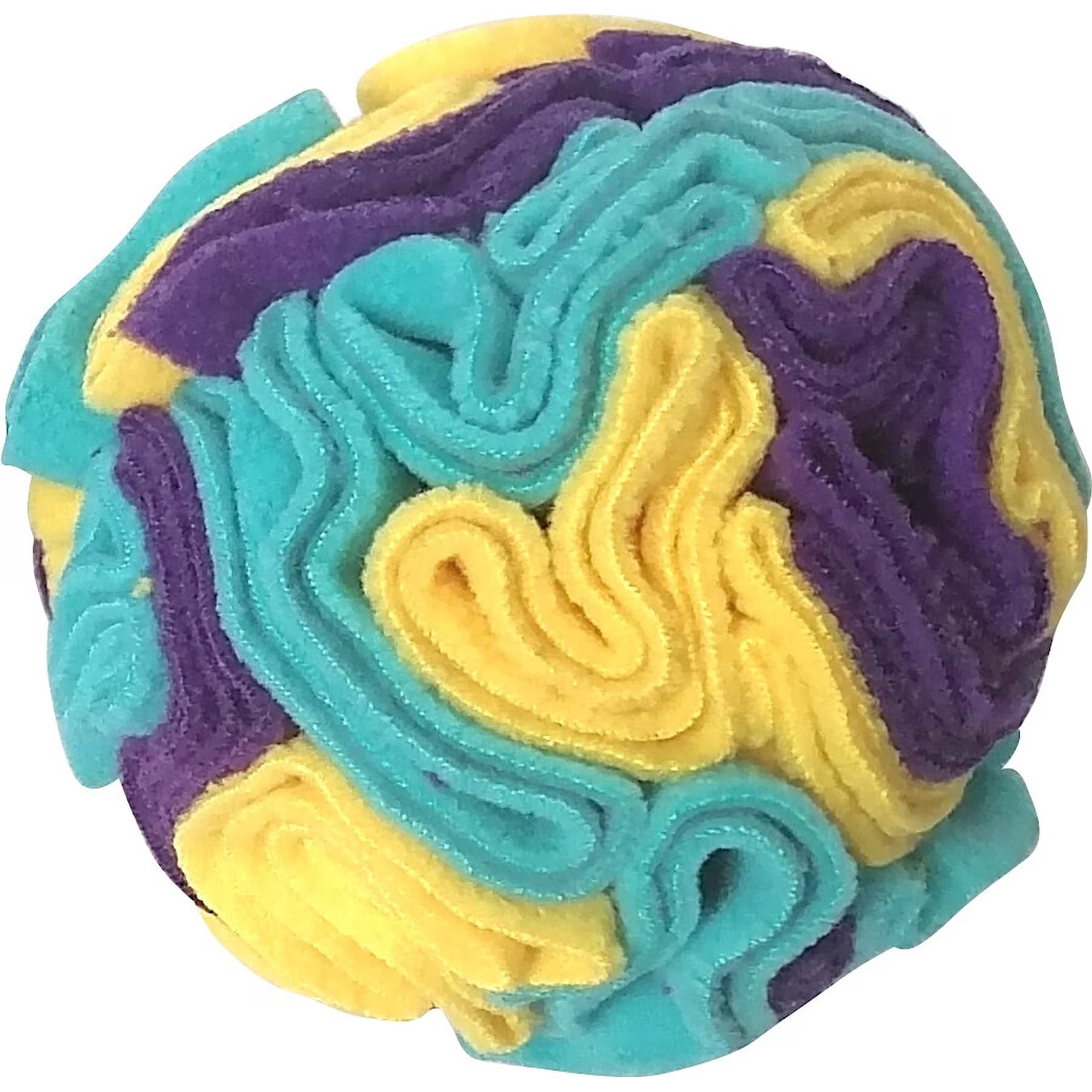 fouFIT Hide 'n Seek Snuffle Ball Dog Toys, Yellow, Small — view 2