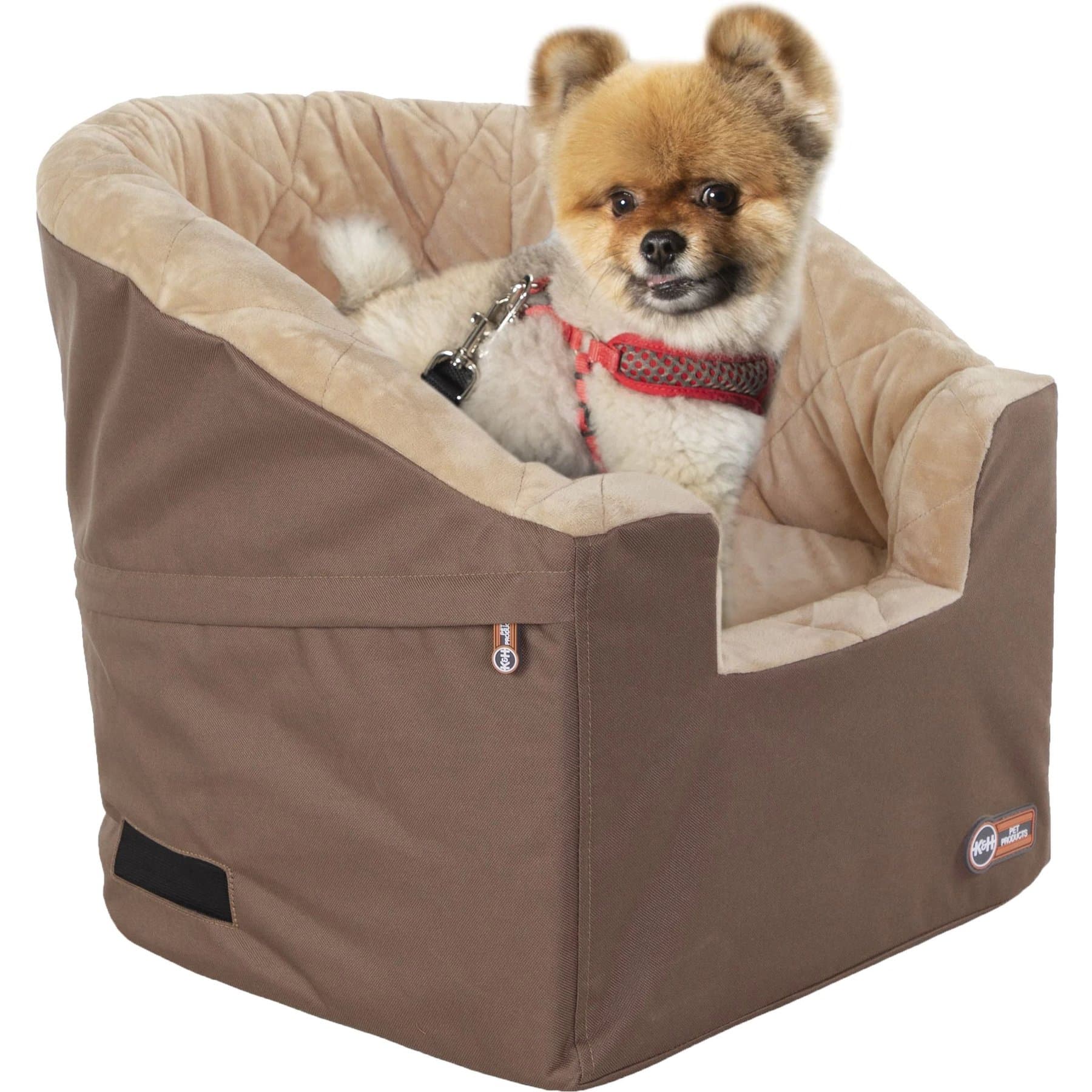 K&H Pet Products K&H Pet Products Bucket Booster Seat Knockdown Dog Booster Seat, Tan, Small
