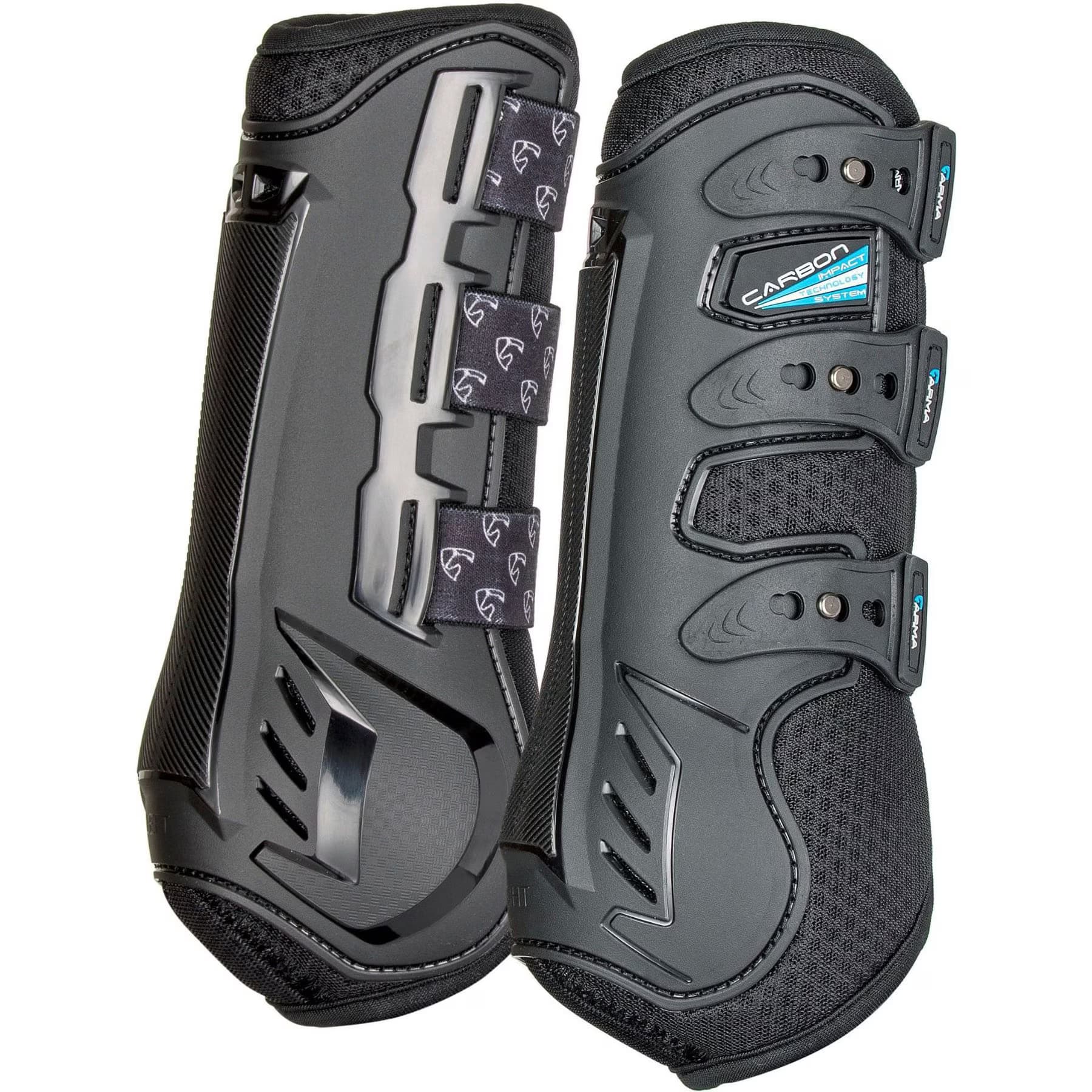 Shires Equestrian Products ARMA Carbon Horse Training Boots, Black, Extra Full — view 2