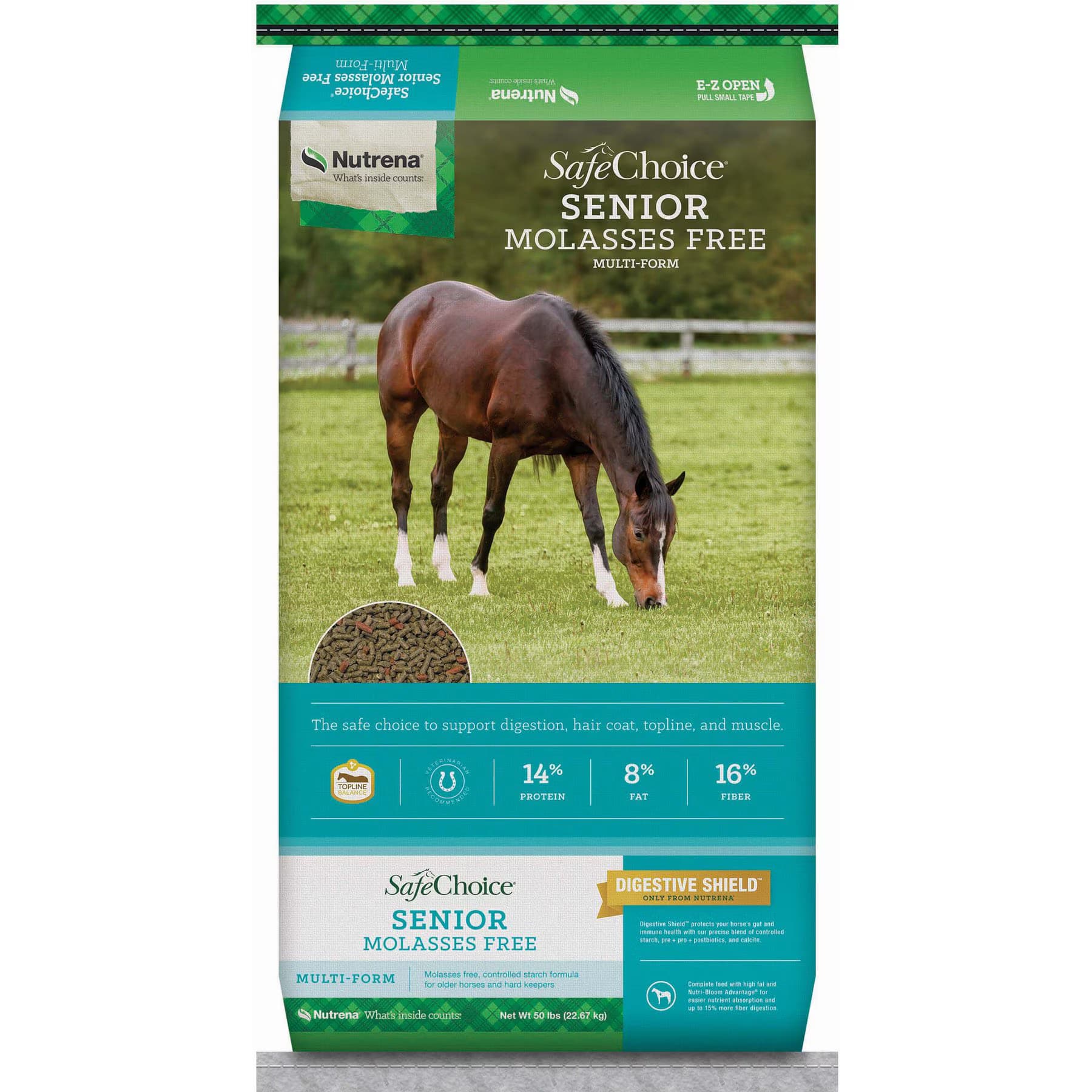 Nutrena SafeChoice Senior Molasses Free Horse Feed — view 2