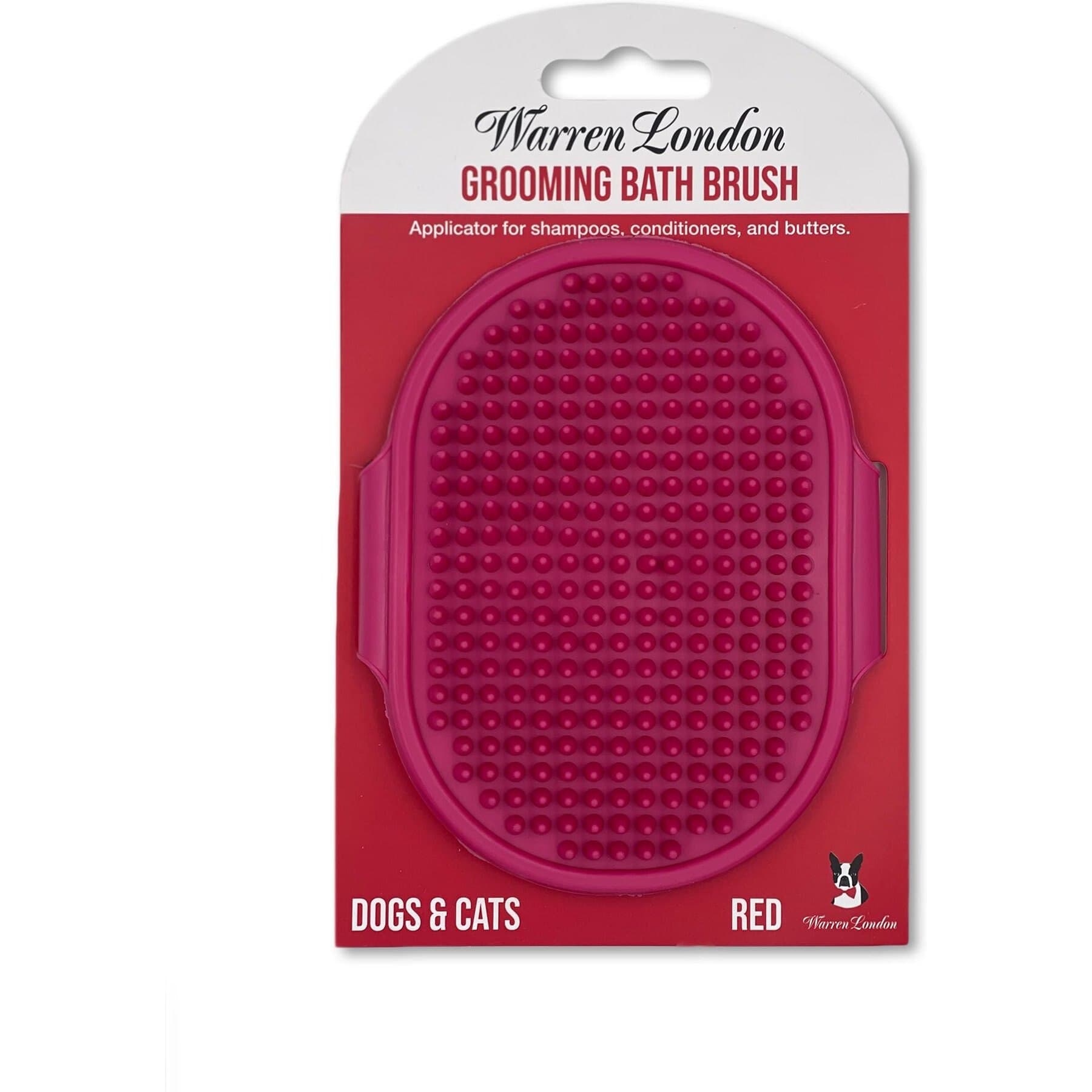 Warren London Warren London Bath Dog Brush, Red