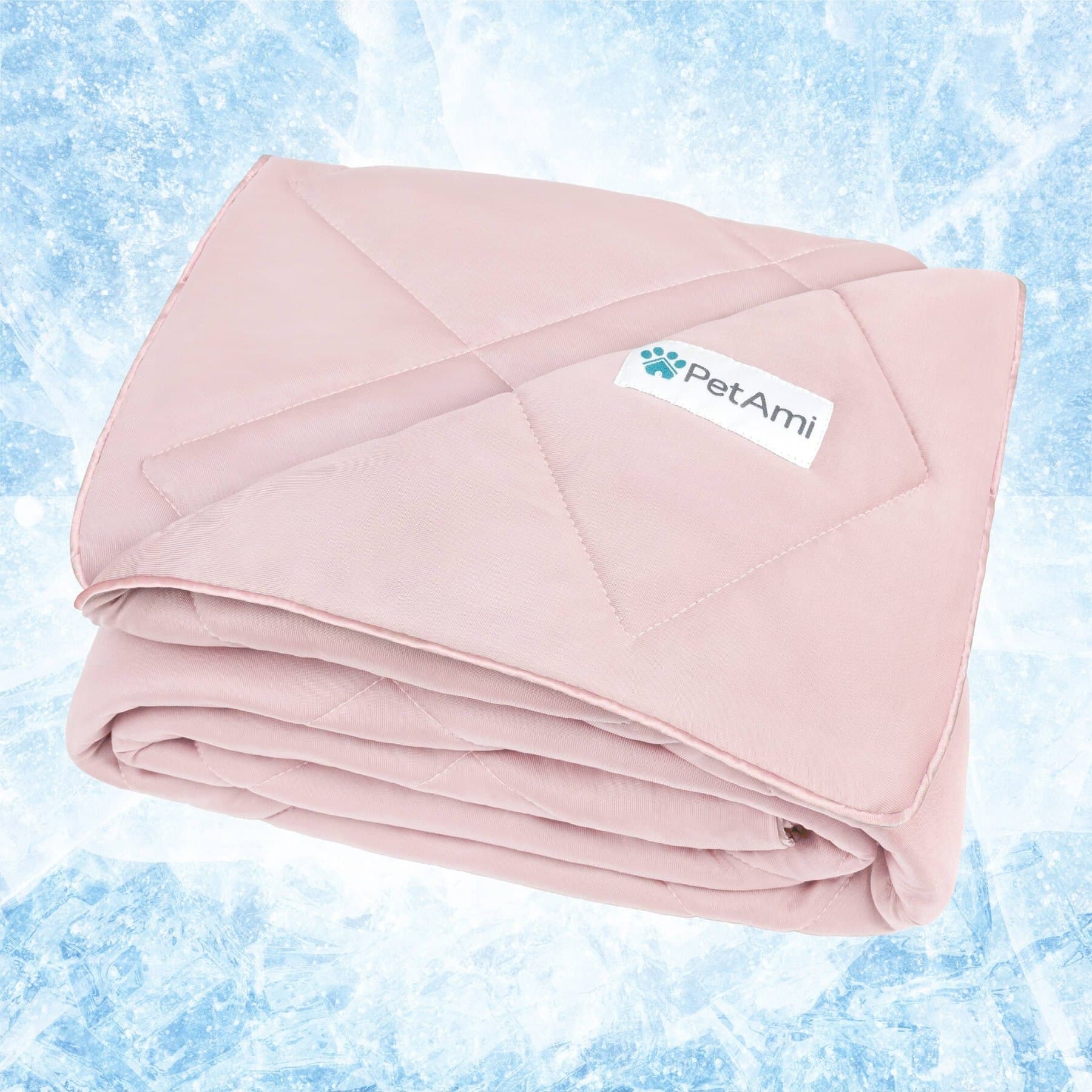 PetAmi Soft Cooling Cat & Dog Blanket, Pink, X-Large — view 4